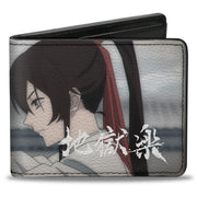 Bi-Fold Wallet - Hell's Paradise Sagiri Profile Sword Pose Grays Bi-Fold Wallets Hell's Paradise
