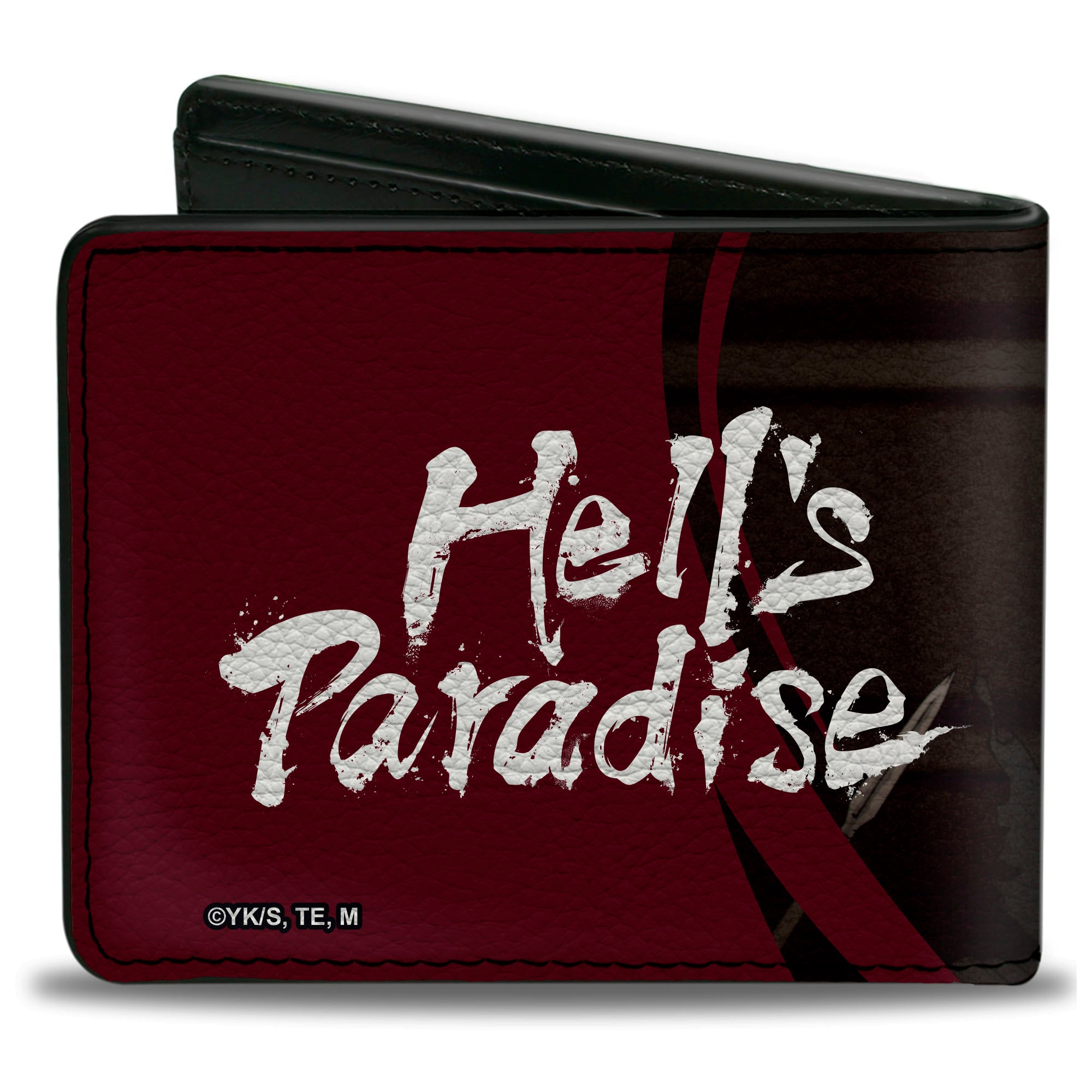 Bi-Fold Wallet - HELL'S PARADISE Gabimaru with Sword Scene and Title Logo Bi-Fold Wallets Hell's Paradise