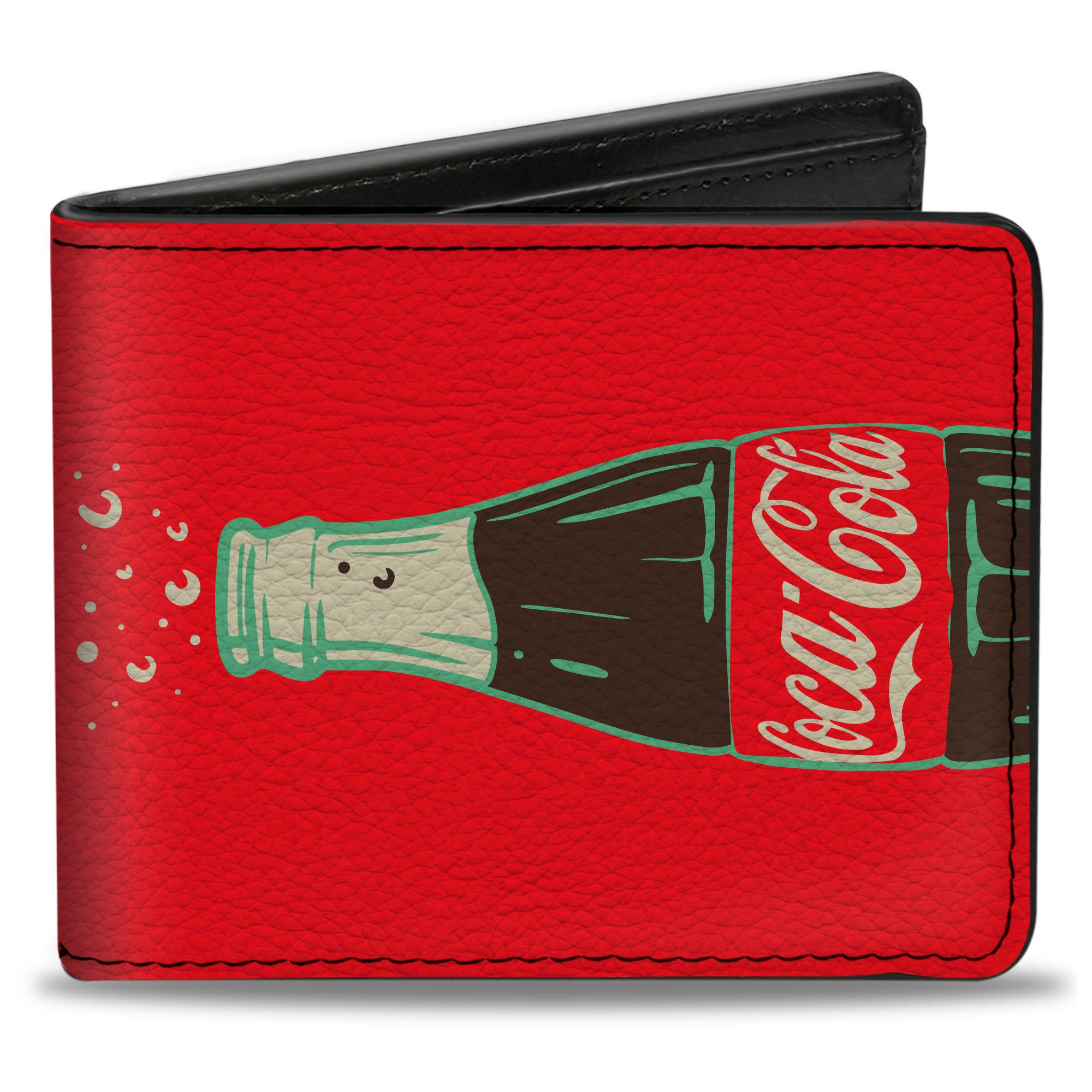 Bi-Fold Wallet - Coca-Cola ENJOY THAT EVERYWHERE Bottle Red/White/Brown Bi-Fold Wallets Coca-Cola
