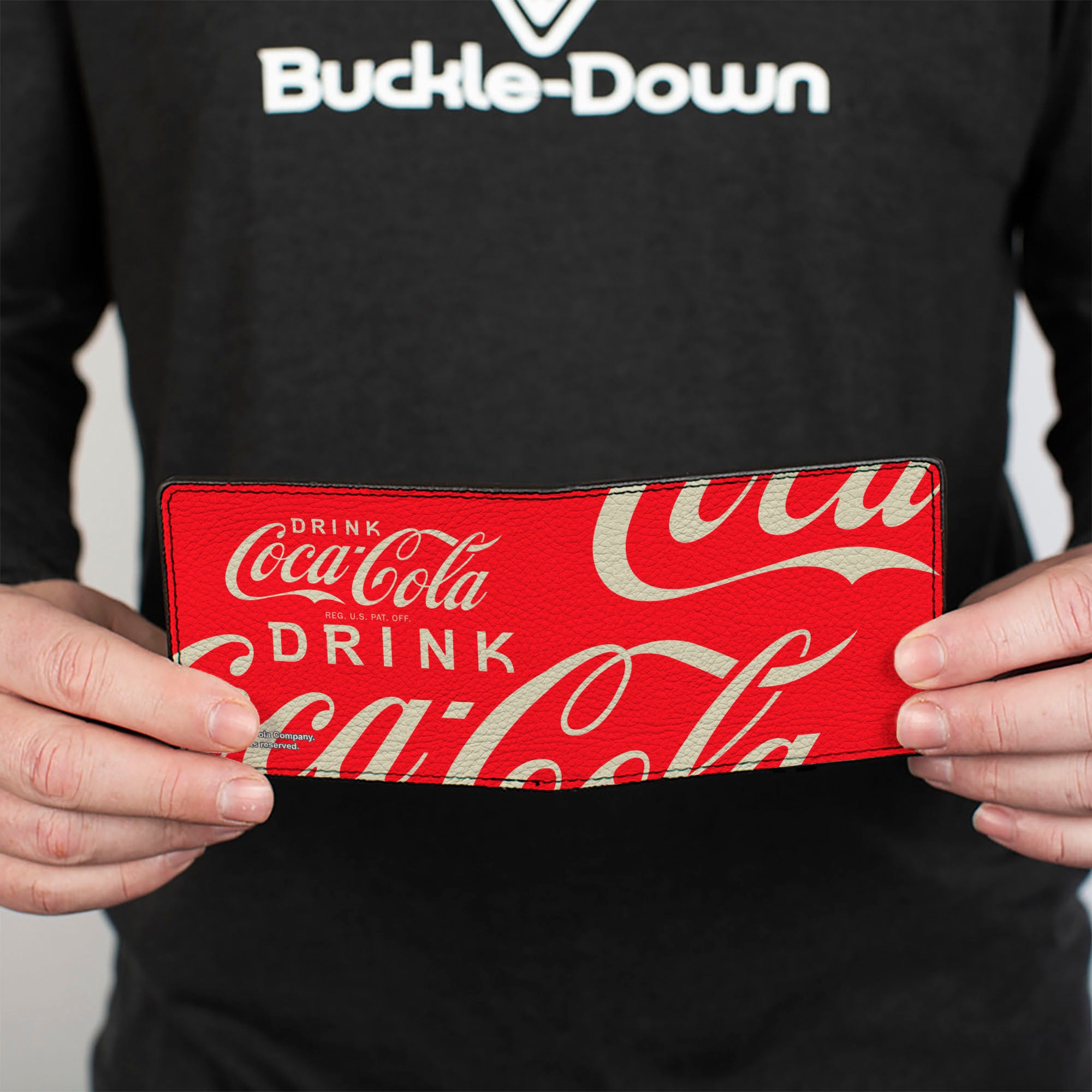 Bi-Fold Wallet - DRINK COCA-COLA Close-Up Red/White Bi-Fold Wallets Coca-Cola