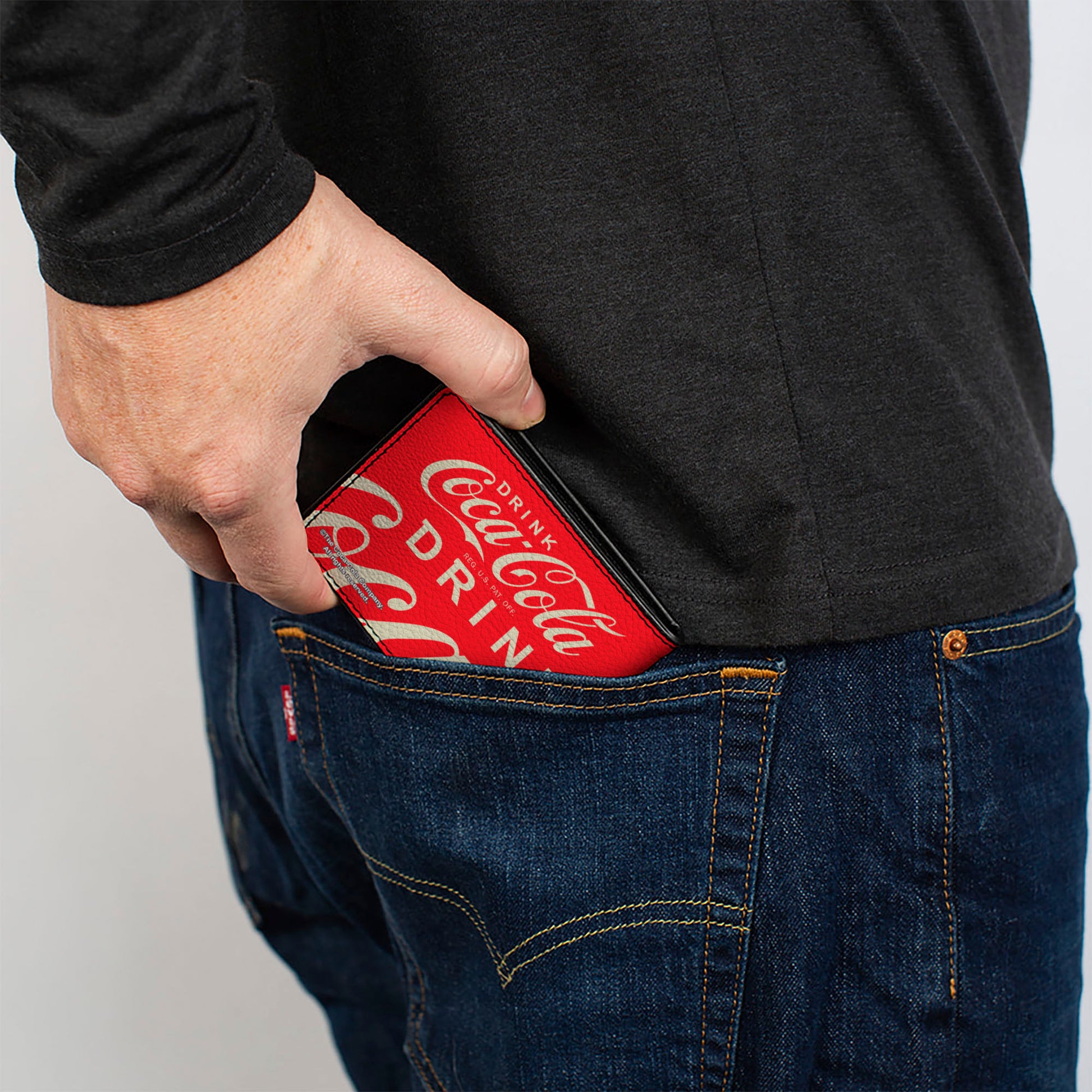Bi-Fold Wallet - DRINK COCA-COLA Close-Up Red/White Bi-Fold Wallets Coca-Cola