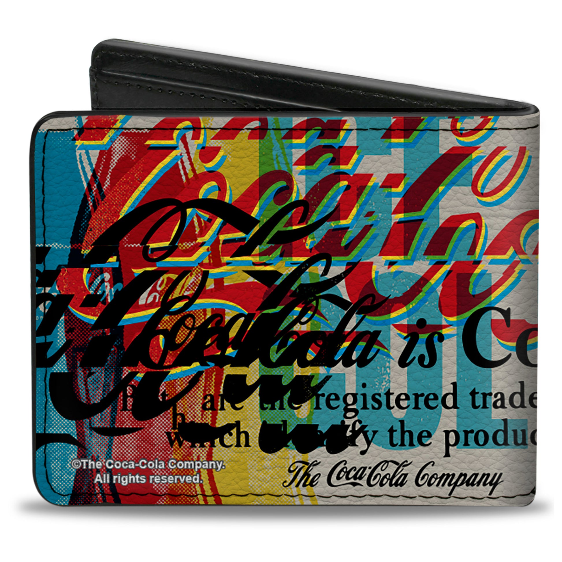 Bi-Fold Wallet - COKE IS IT! Pop Art Collage Multi Color Bi-Fold Wallets Coca-Cola