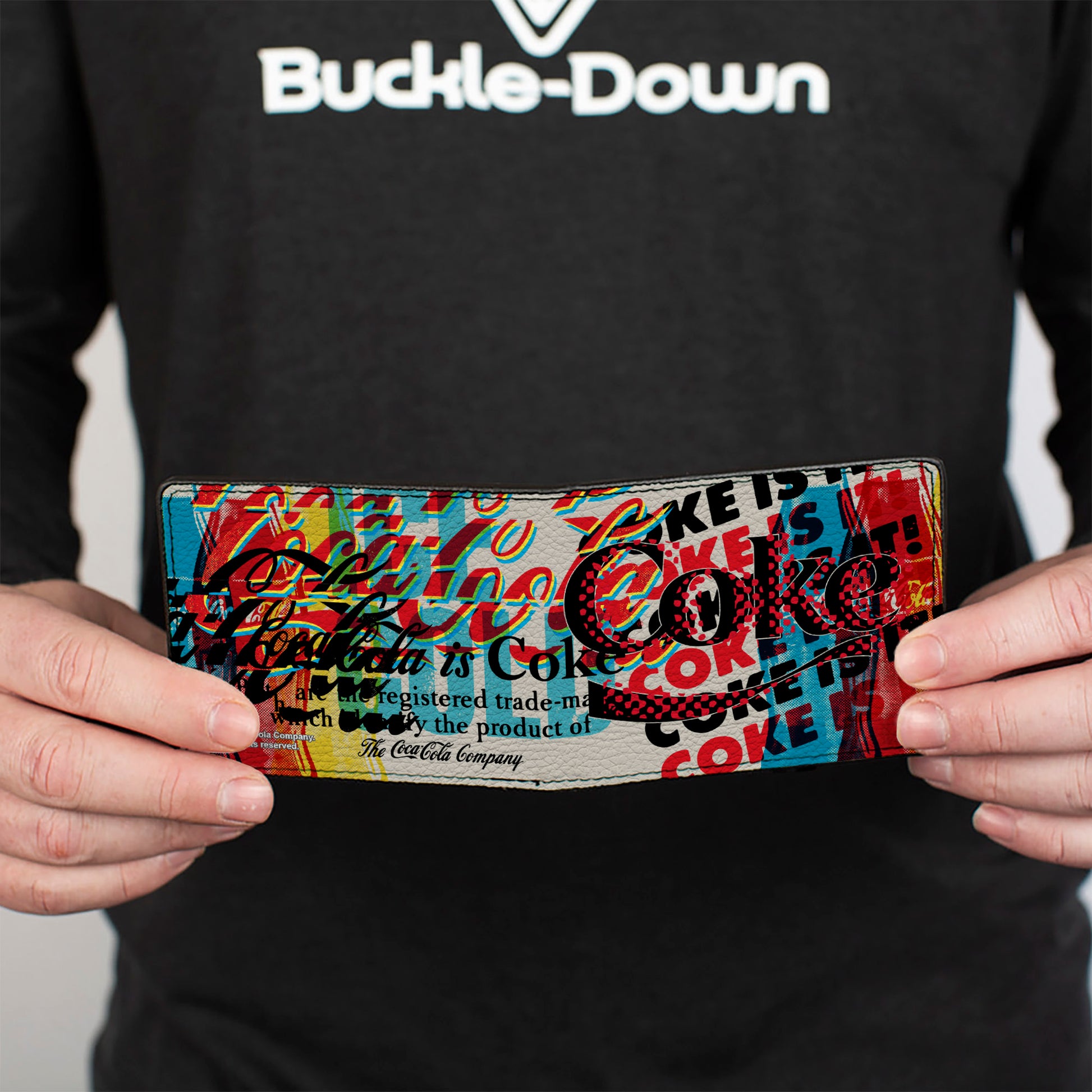 Bi-Fold Wallet - COKE IS IT! Pop Art Collage Multi Color Bi-Fold Wallets Coca-Cola