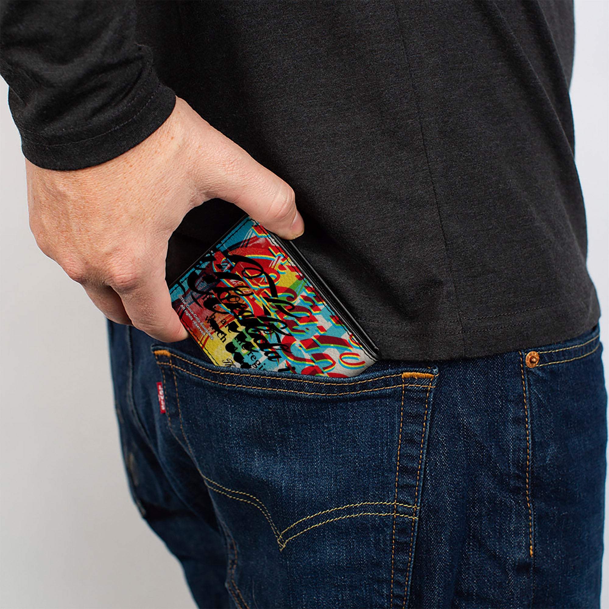 Bi-Fold Wallet - COKE IS IT! Pop Art Collage Multi Color Bi-Fold Wallets Coca-Cola