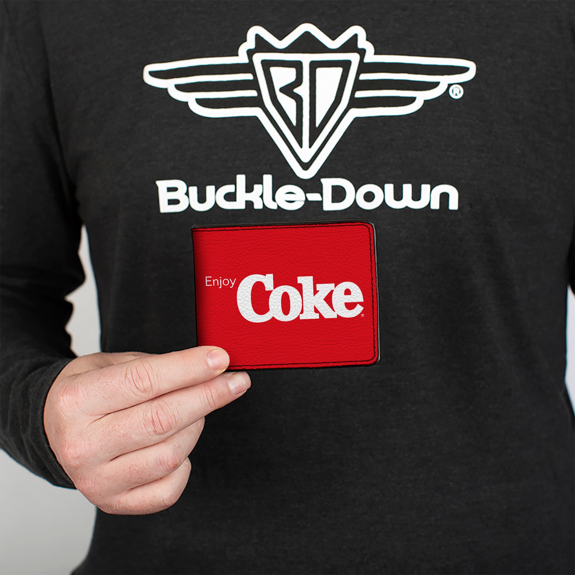 Bi-Fold Wallet - ENJOY COKE Logo Red/White Bi-Fold Wallets Coca-Cola