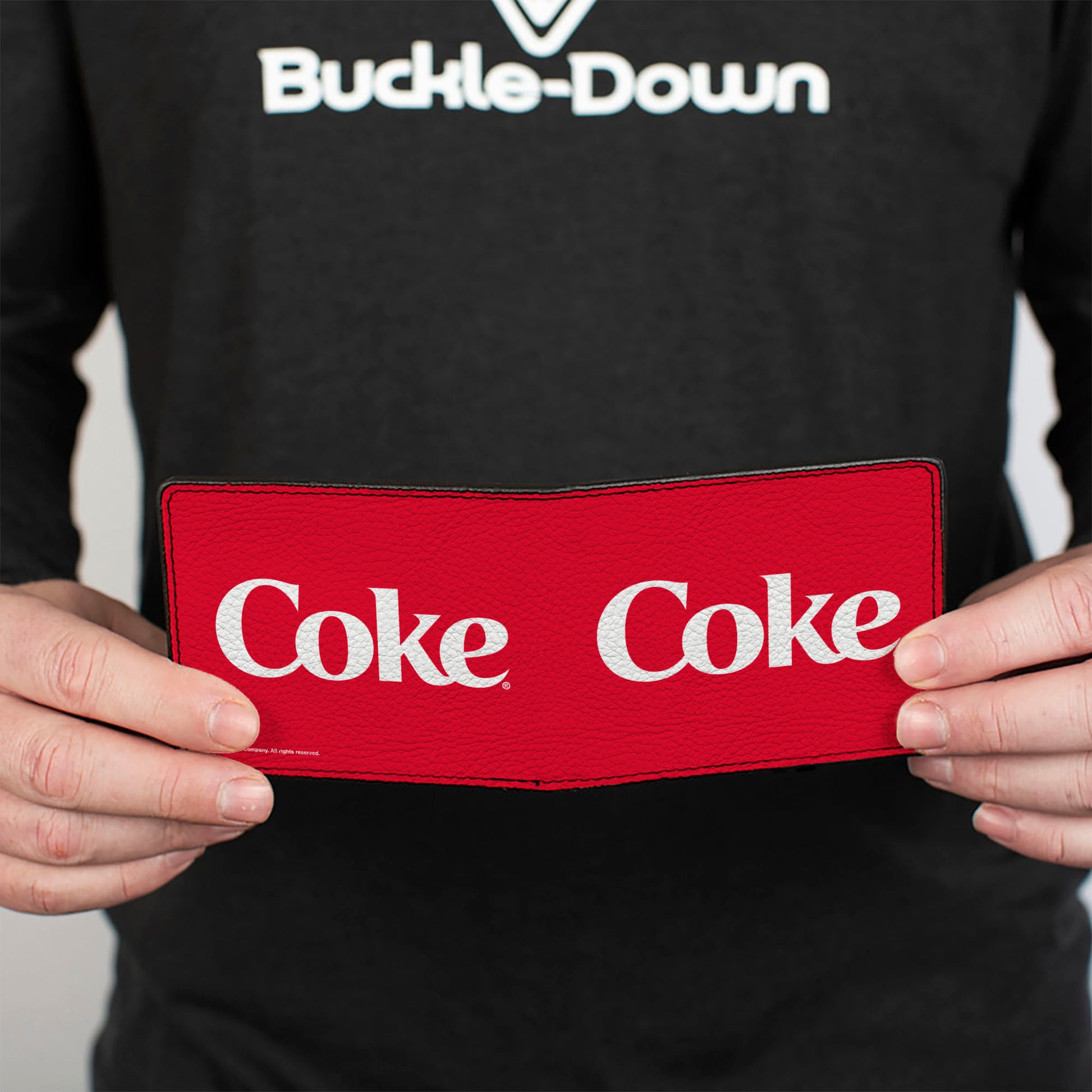Bi-Fold Wallet - COKE Text Logo Red/White' Bi-Fold Wallets Coca-Cola