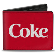 Bi-Fold Wallet - COKE Text Logo Red/White' Bi-Fold Wallets Coca-Cola