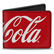 Bi-Fold Wallet - COCA-COLA Coke Script Logo Stretch Red/White Bi-Fold Wallets Coca-Cola