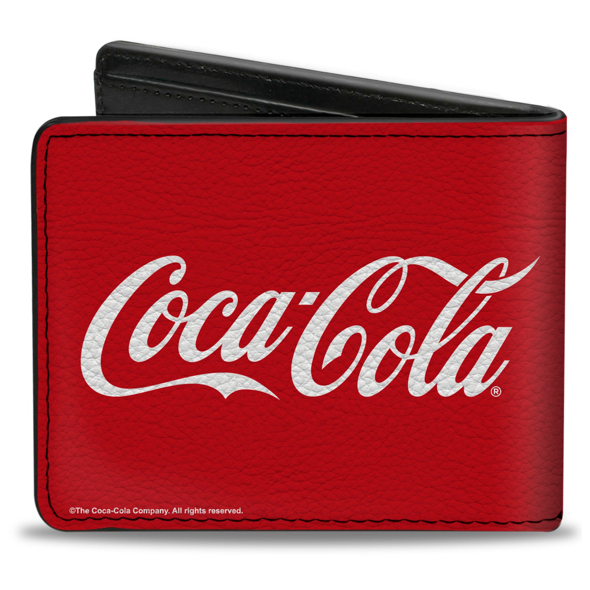 Bi-Fold Wallet - COCA-COLA Coke Script Logo Repeat Red/White Bi-Fold Wallets Coca-Cola