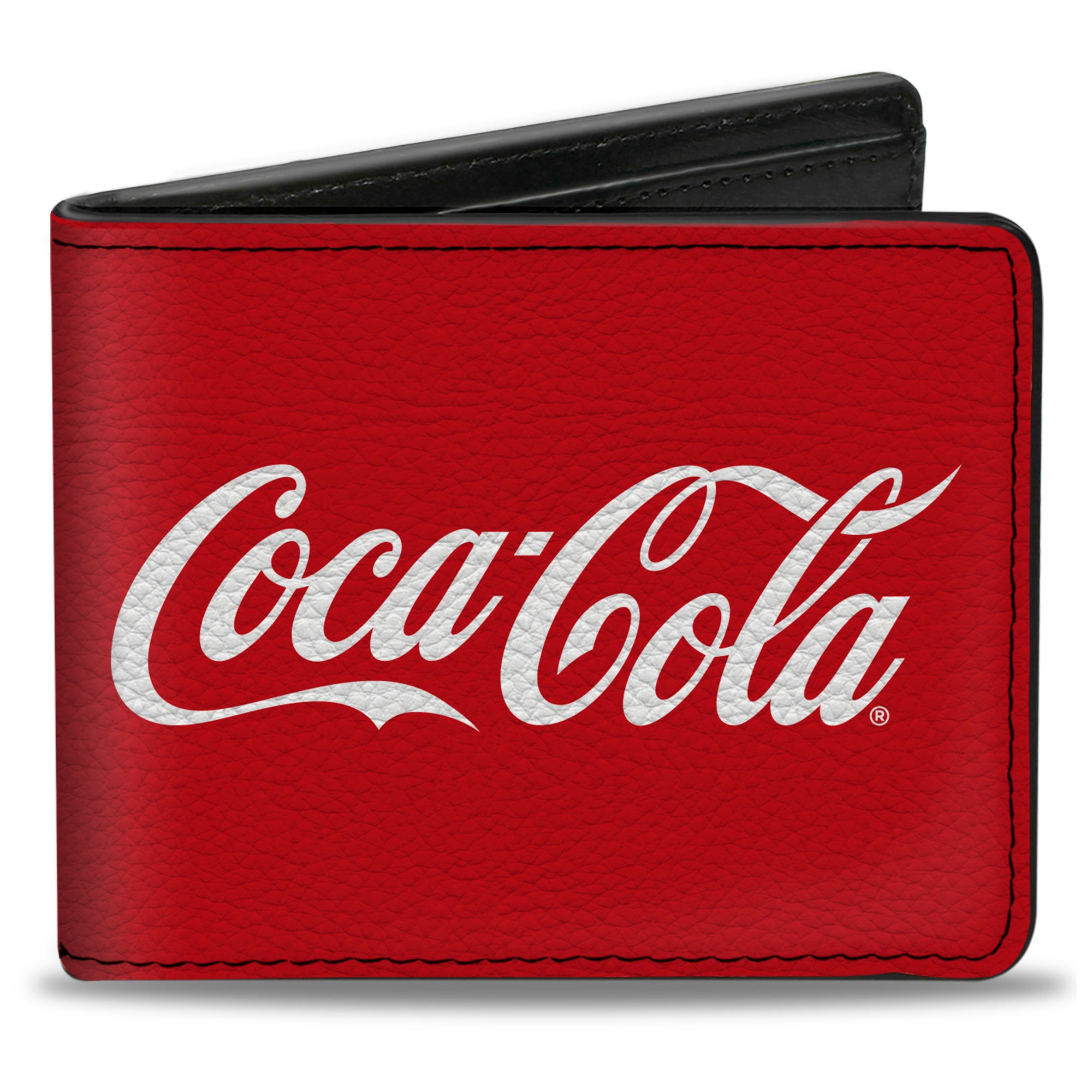 Bi-Fold Wallet - COCA-COLA Coke Script Logo Repeat Red/White Bi-Fold Wallets Coca-Cola