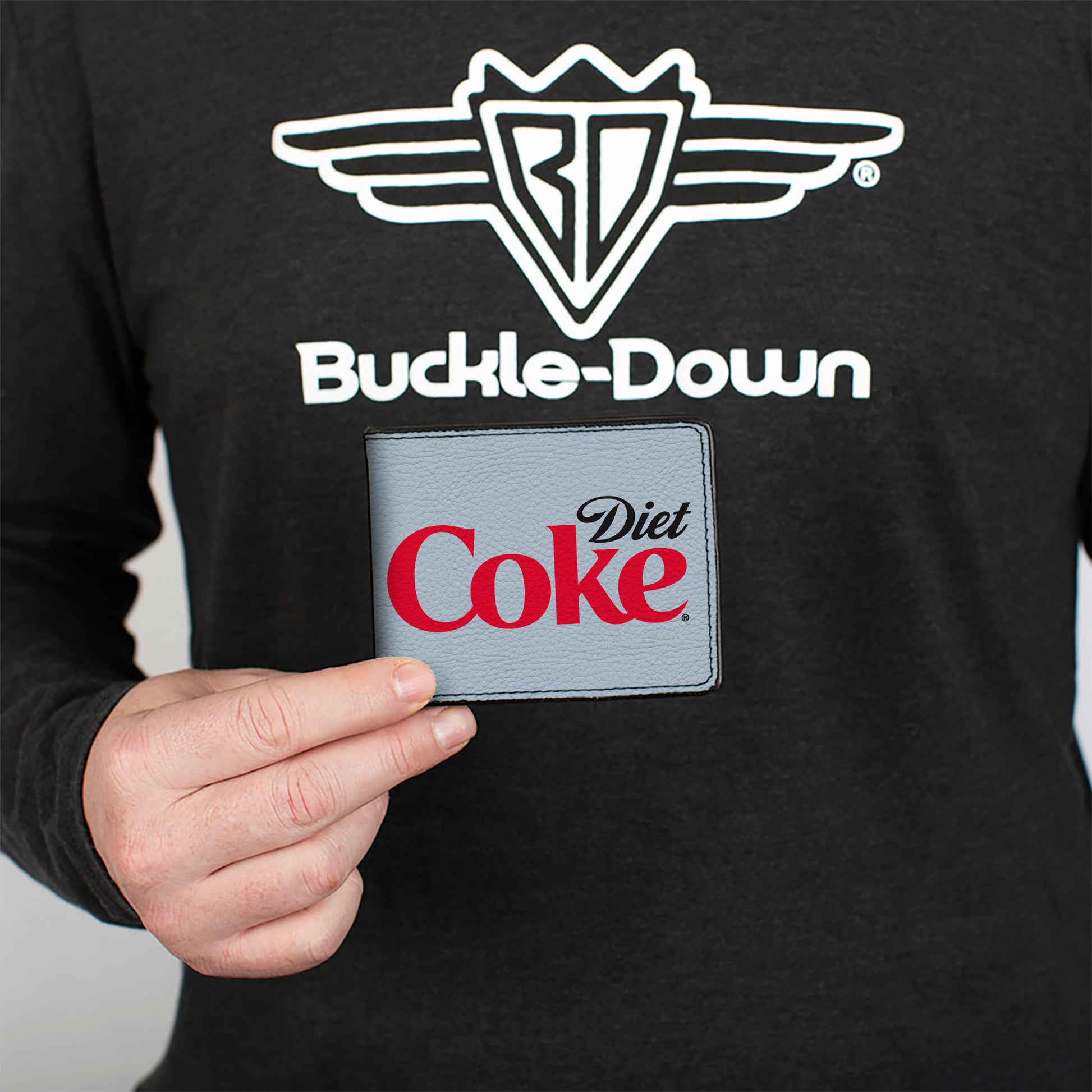 Bi-Fold Wallet - DIET COKE Logo Light Gray/Black/Red Bi-Fold Wallets Coca-Cola