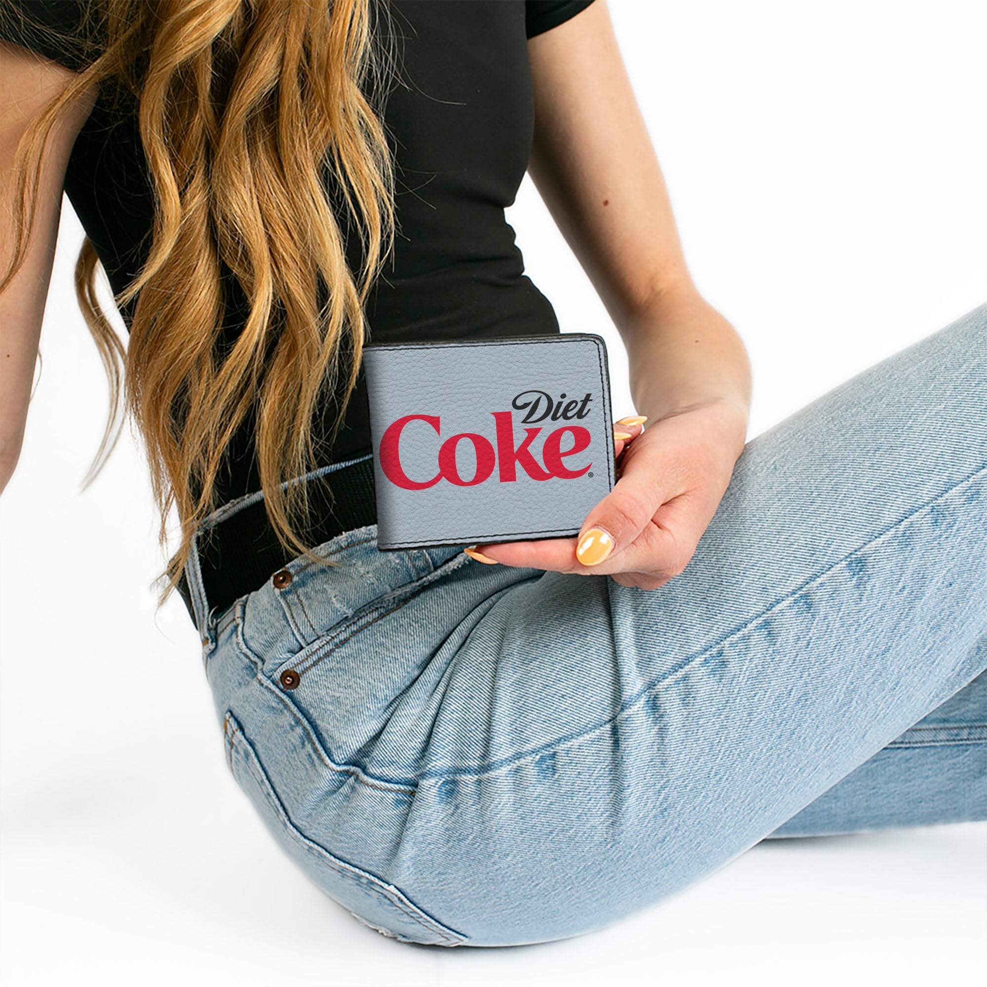 Bi-Fold Wallet - DIET COKE Logo Light Gray/Black/Red Bi-Fold Wallets Coca-Cola
