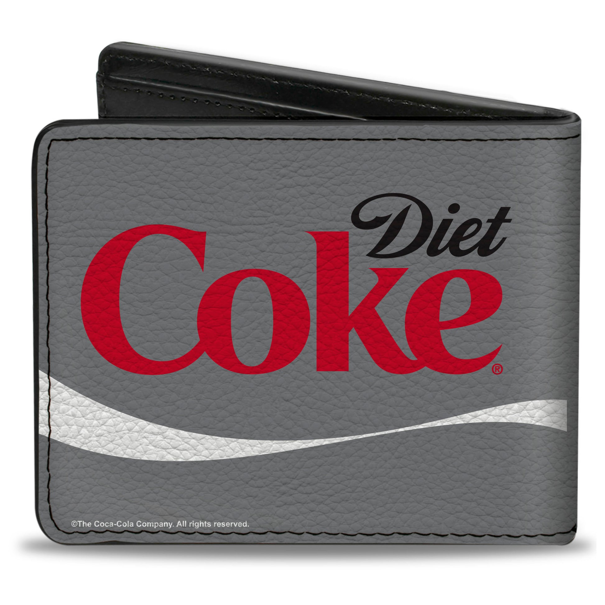 Bi-Fold Wallet - DIET COKE Ribbon Logo Gray/Black/Red/White Bi-Fold Wallets Coca-Cola