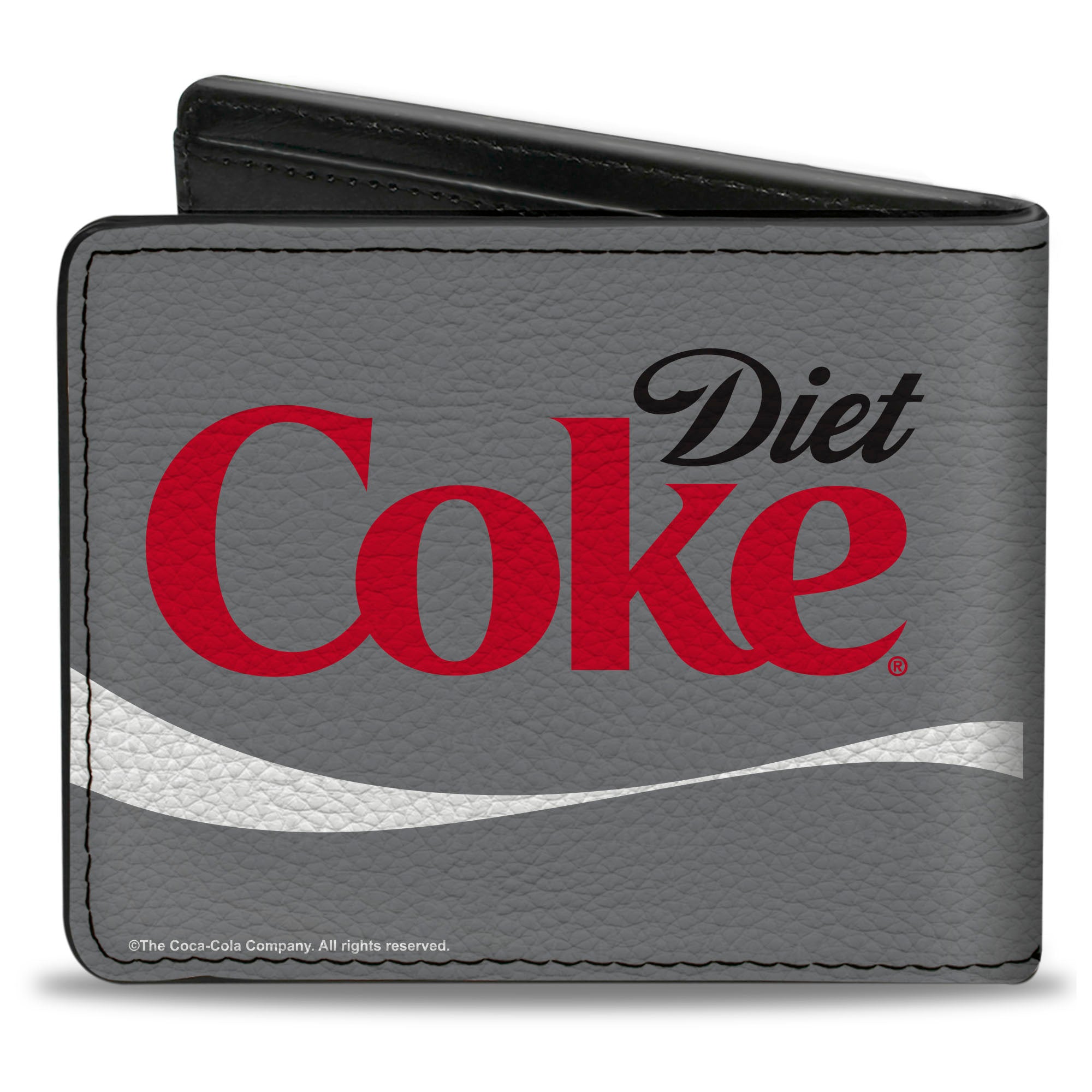 Bi-Fold Wallet - DIET COKE Ribbon Logo Gray/Black/Red/White Bi-Fold Wallets Coca-Cola