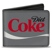 Bi-Fold Wallet - DIET COKE Ribbon Logo Gray/Black/Red/White Bi-Fold Wallets Coca-Cola