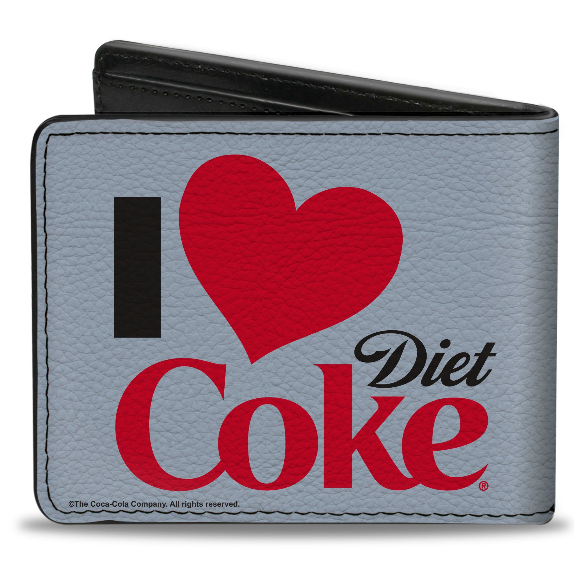 Bi-Fold Wallet - I Heart DIET COKE Text White/Black/Red Bi-Fold Wallets Coca-Cola