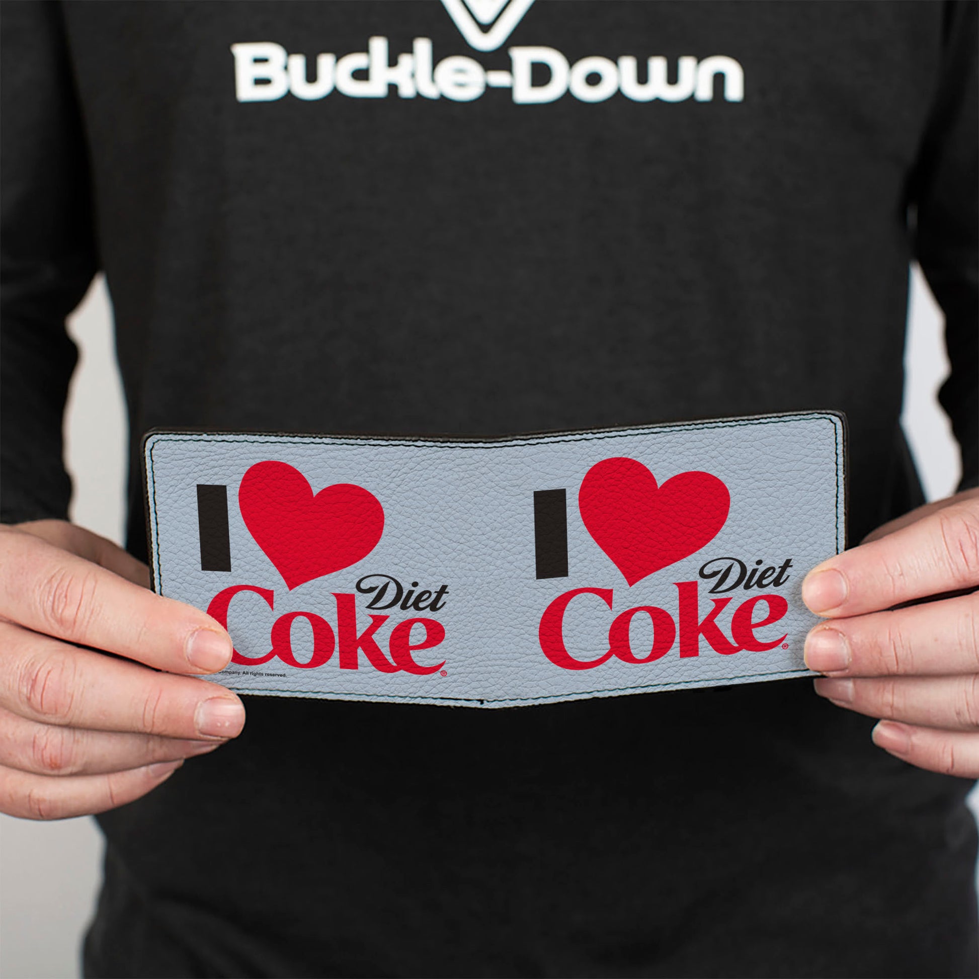 Bi-Fold Wallet - I Heart DIET COKE Text White/Black/Red Bi-Fold Wallets Coca-Cola