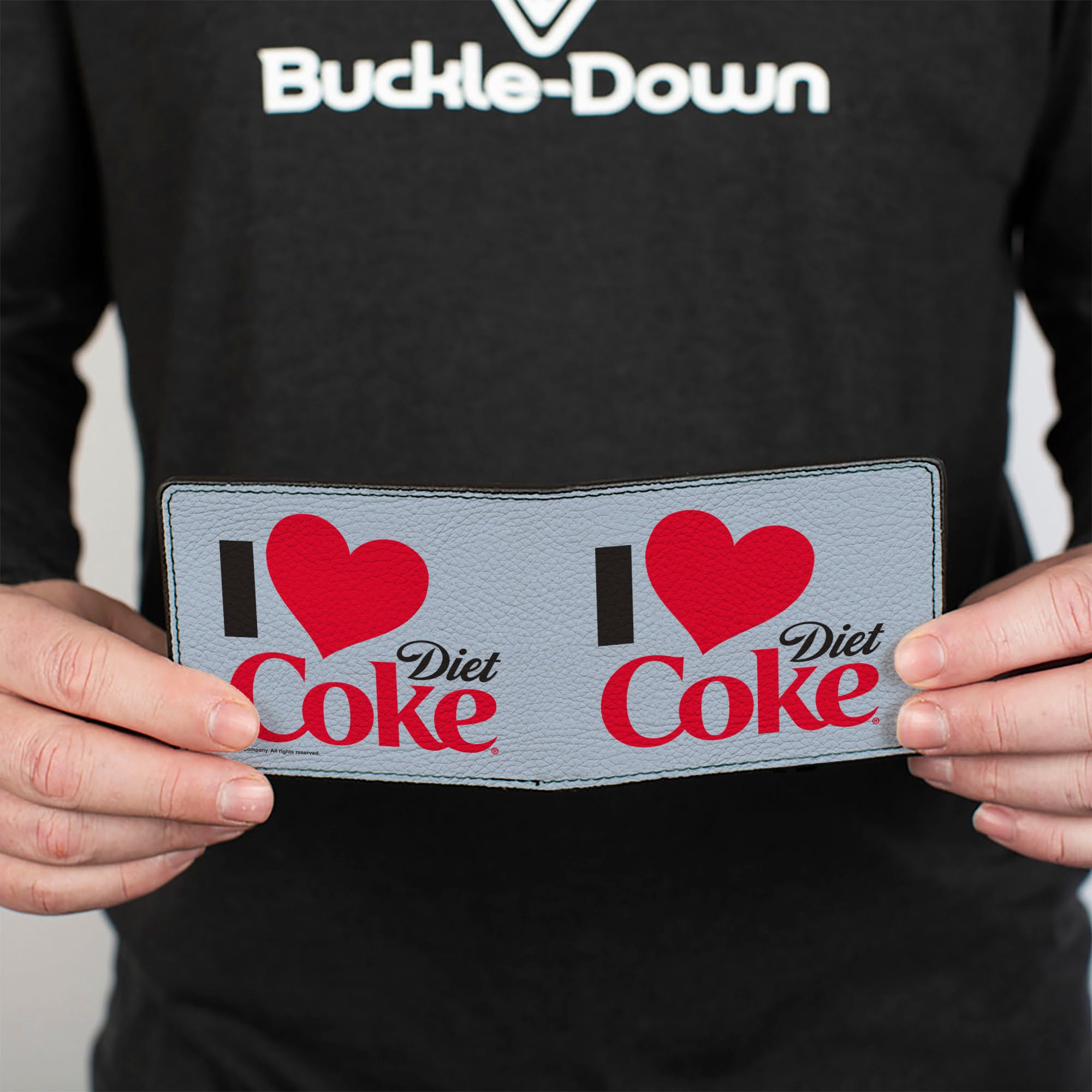 Bi-Fold Wallet - I Heart DIET COKE Text White/Black/Red Bi-Fold Wallets Coca-Cola