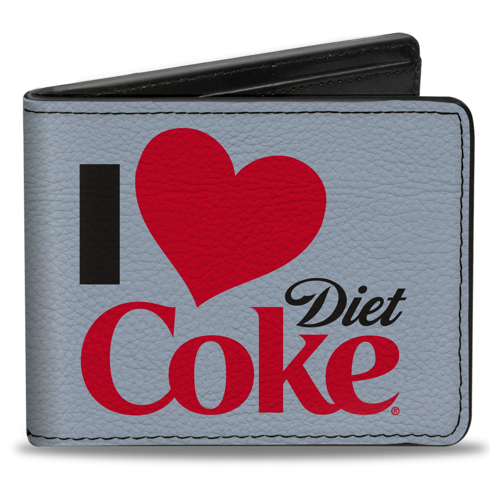 Bi-Fold Wallet - I Heart DIET COKE Text White/Black/Red Bi-Fold Wallets Coca-Cola