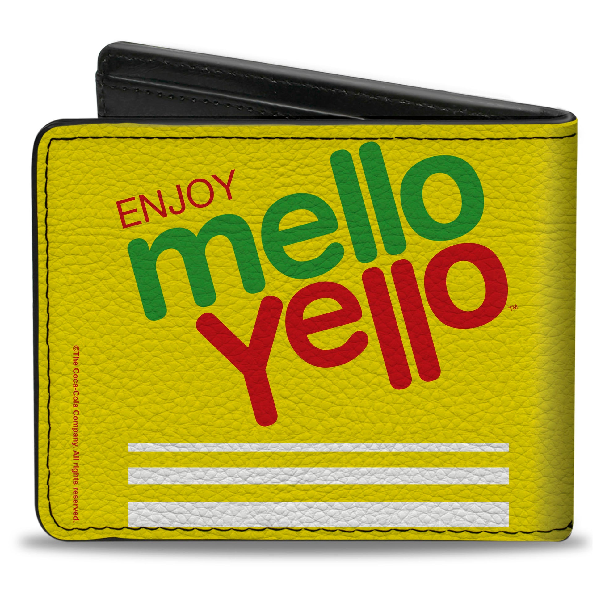 Bi-Fold Wallet - ENJOY MELLO YELLO Logo Yellow/Red/Green Bi-Fold Wallets Coca-Cola