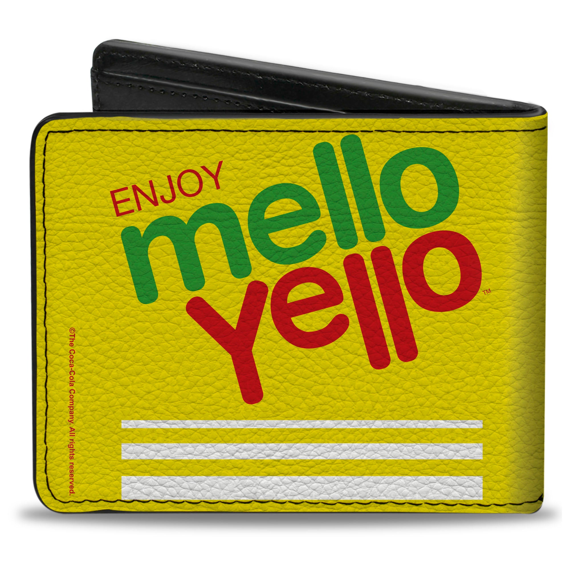 Bi-Fold Wallet - ENJOY MELLO YELLO Logo Yellow/Red/Green Bi-Fold Wallets Coca-Cola