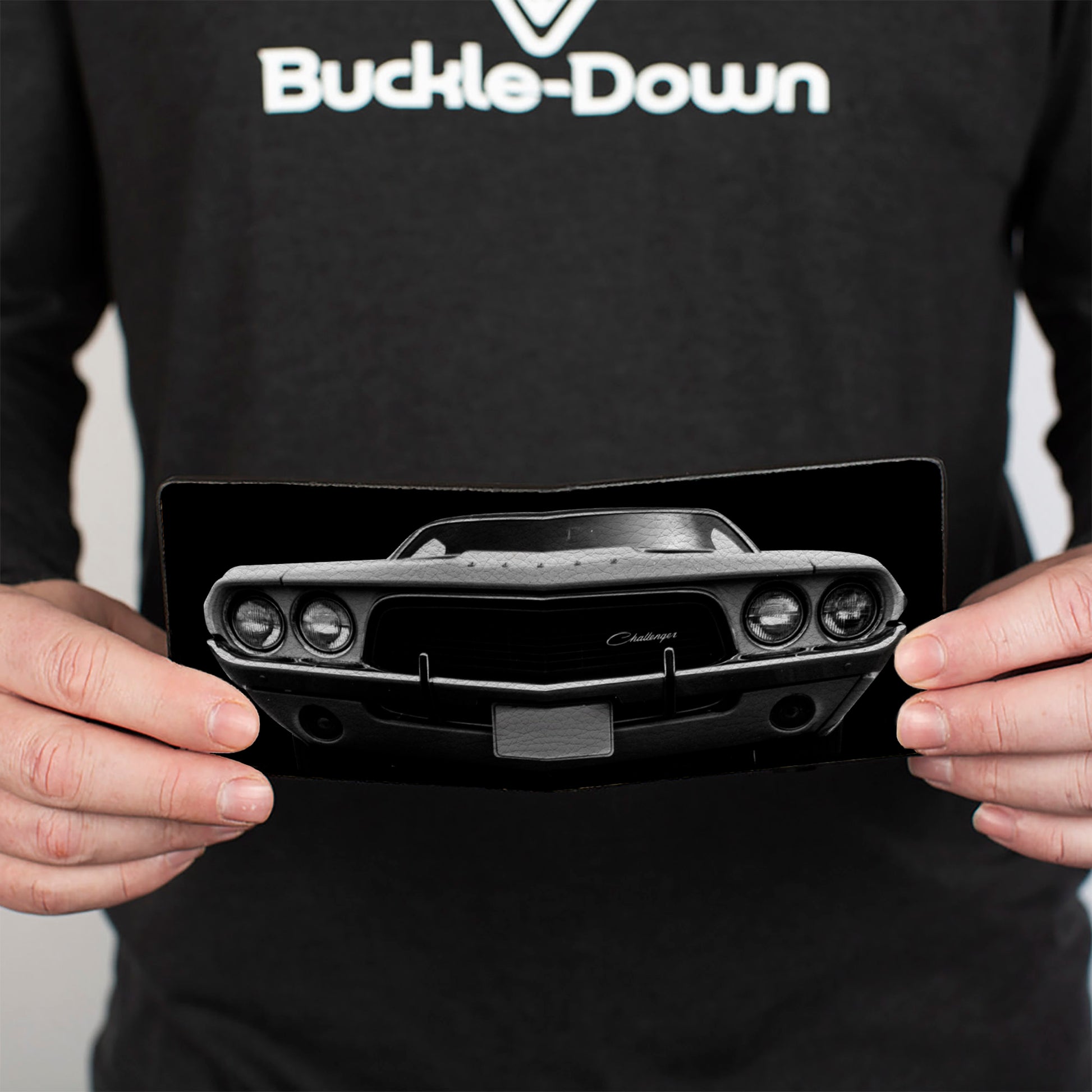 Bi-Fold Wallet - 1976 Challenger Black & White Bi-Fold Wallets Dodge