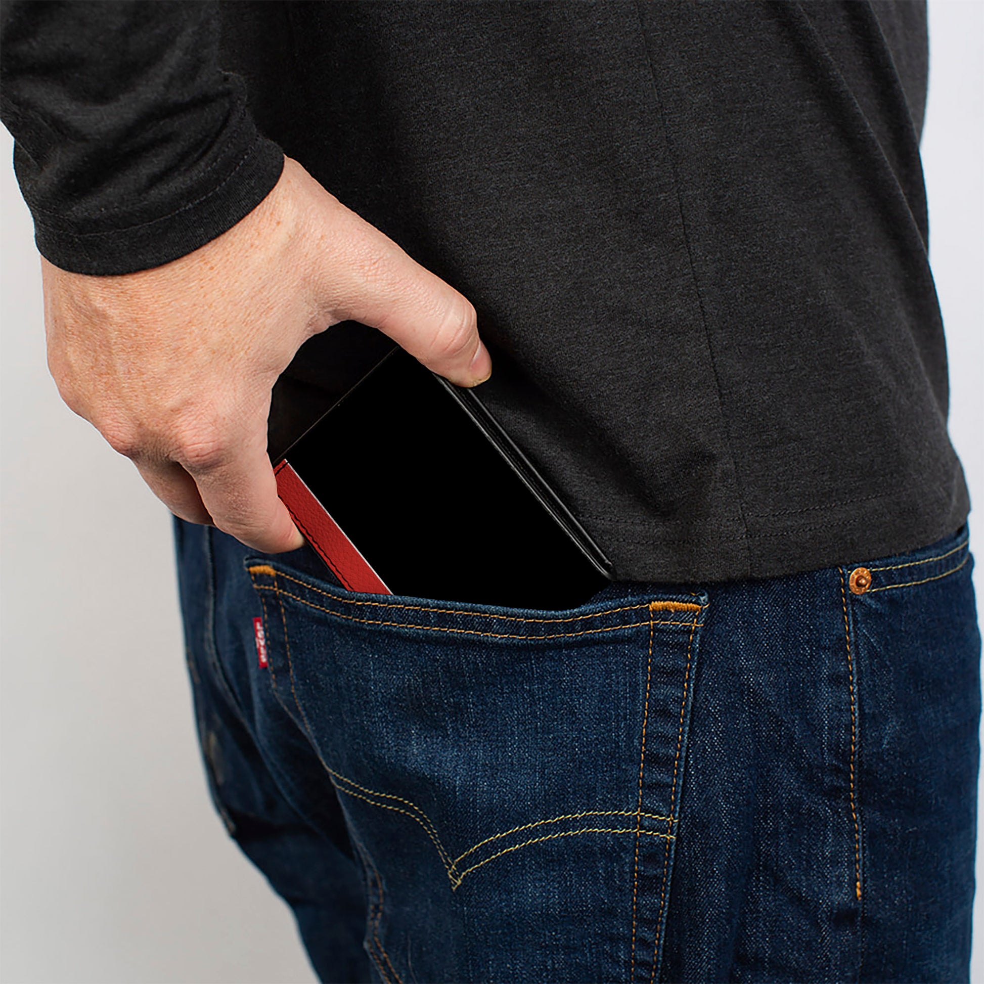 Bi-Fold Wallet - Dodge Challenger R T Emblem Stripe Black Blue White Red Bi-Fold Wallets Dodge