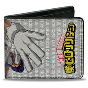 Bi-Fold Wallet - MY HERO ACADEMIA Rumi Usagiyama Pose with Text and Title Logo Gray/White Bi-Fold Wallets My Hero Academia