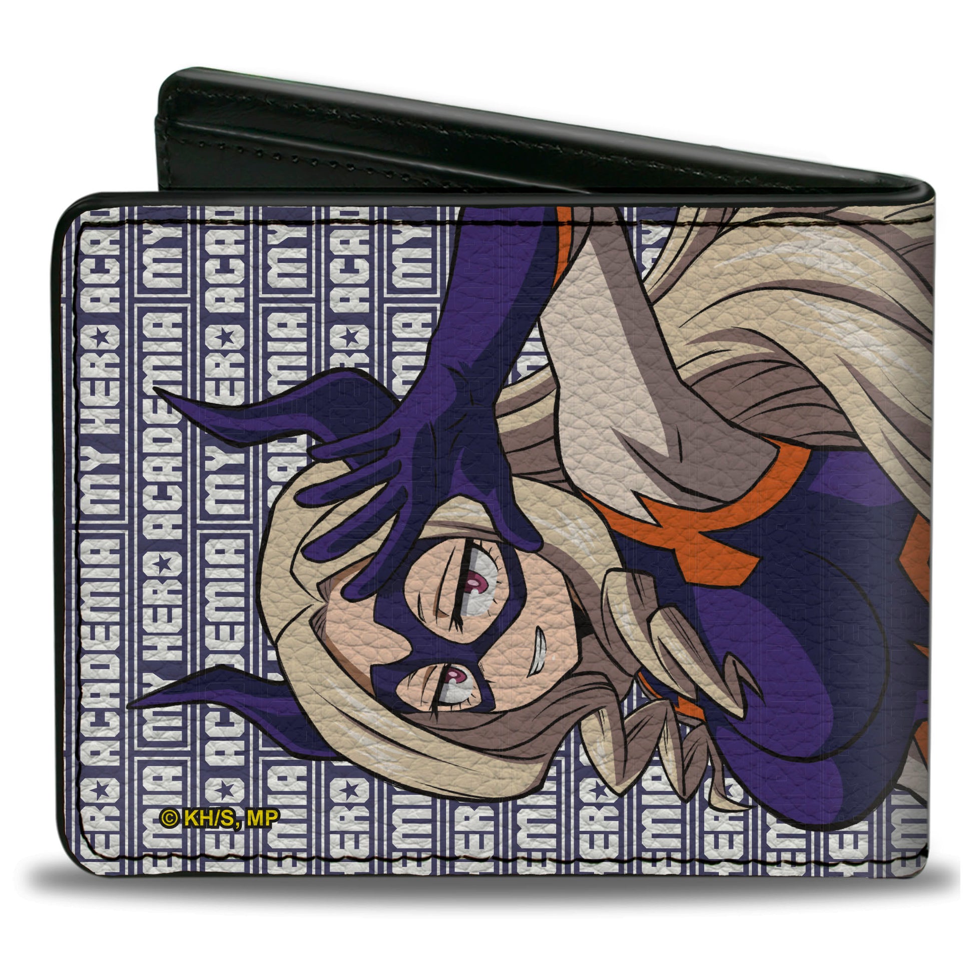 Bi-Fold Wallet - MY HERO ACADEMIA Pro Hero Mt. Lady Pose and Title Logo Purple/White Bi-Fold Wallets My Hero Academia