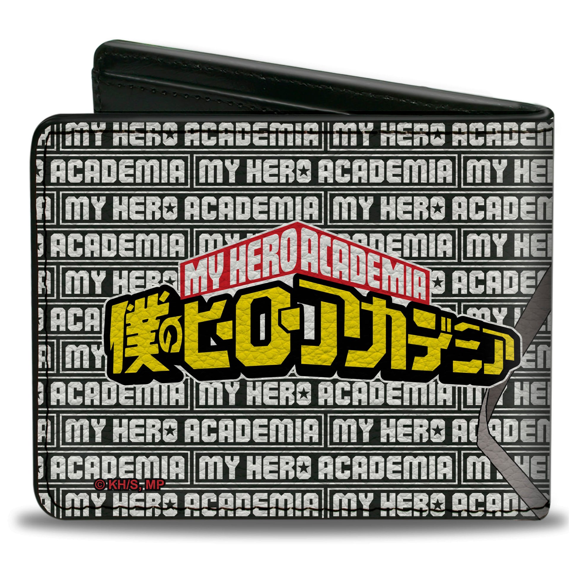 Bi-Fold Wallet - MY HERO ACADEMIA Eraser Head Pose with Text and Title Logo Black/White Bi-Fold Wallets My Hero Academia