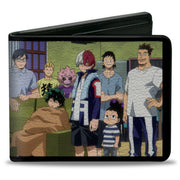 Bi-Fold Wallet - MY HERO ACADEMIA Class 1A Family Scene and Title Logo Black Bi-Fold Wallets My Hero Academia