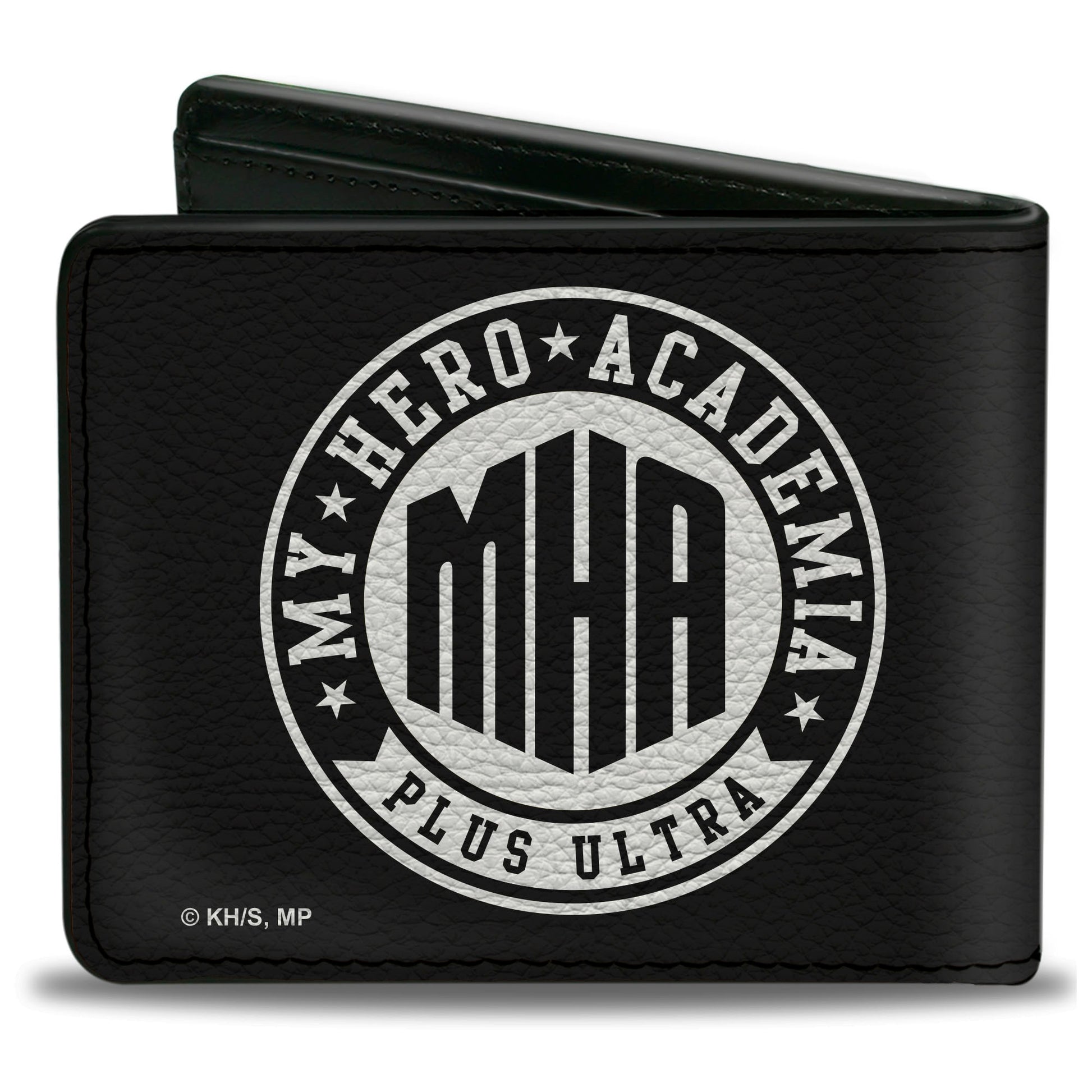 Bi-Fold Wallet - MY HERO ACADEMIA PLUS ULTRA Round Logo Black/White Bi-Fold Wallets My Hero Academia