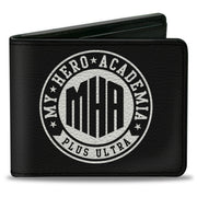Bi-Fold Wallet - MY HERO ACADEMIA PLUS ULTRA Round Logo Black/White Bi-Fold Wallets My Hero Academia