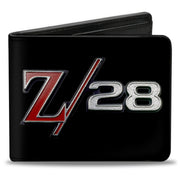 Bi-Fold Wallet - 1969 Camaro Z 28 Emblem Black Silvers Red Bi-Fold Wallets GM General Motors