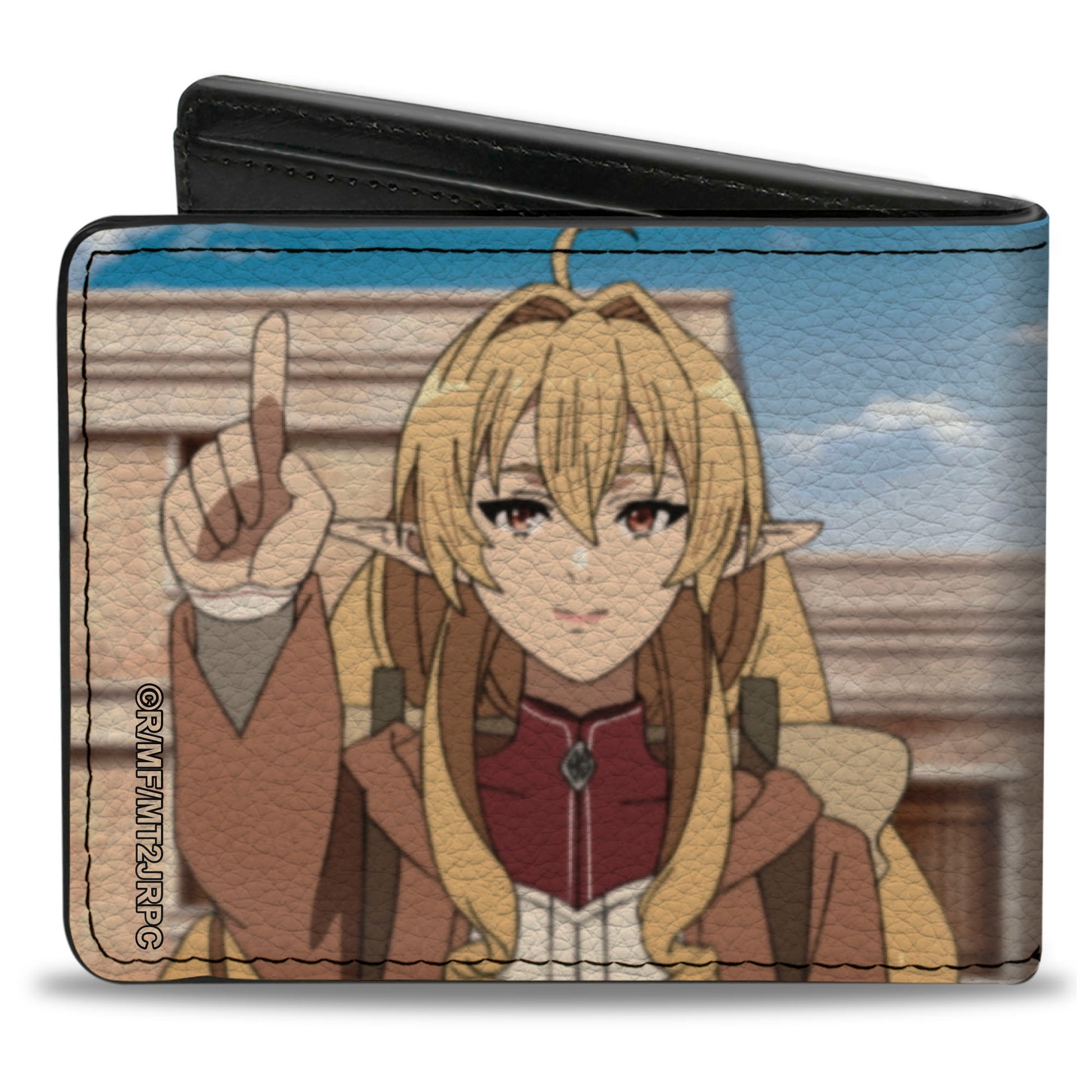 Bi-Fold Wallet - Mushoku Tensei Fitz Pointing and Rudeus Greyrat Scene Bi-Fold Wallets Mushoku Tensei Jobless Reincarnation