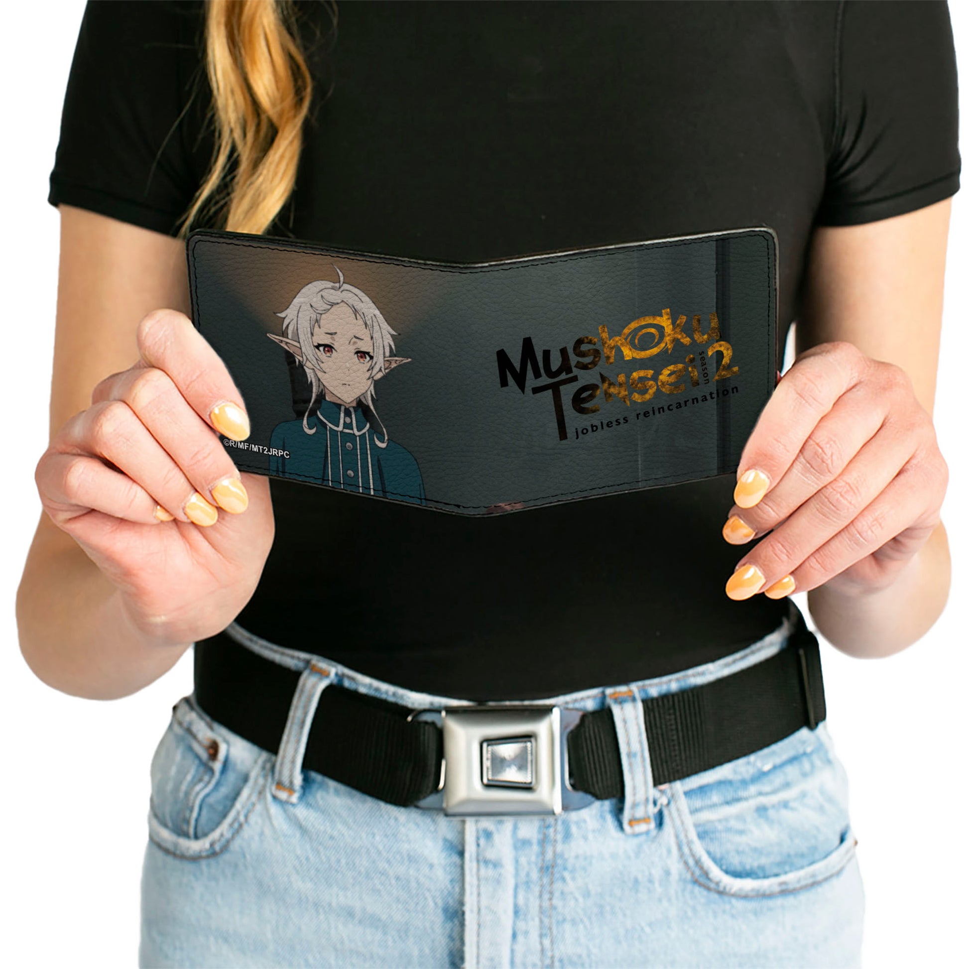 Bi-Fold Wallet - MUSHOKU TENSEI Fitz Glow Pose and Title Logo Bi-Fold Wallets Mushoku Tensei Jobless Reincarnation