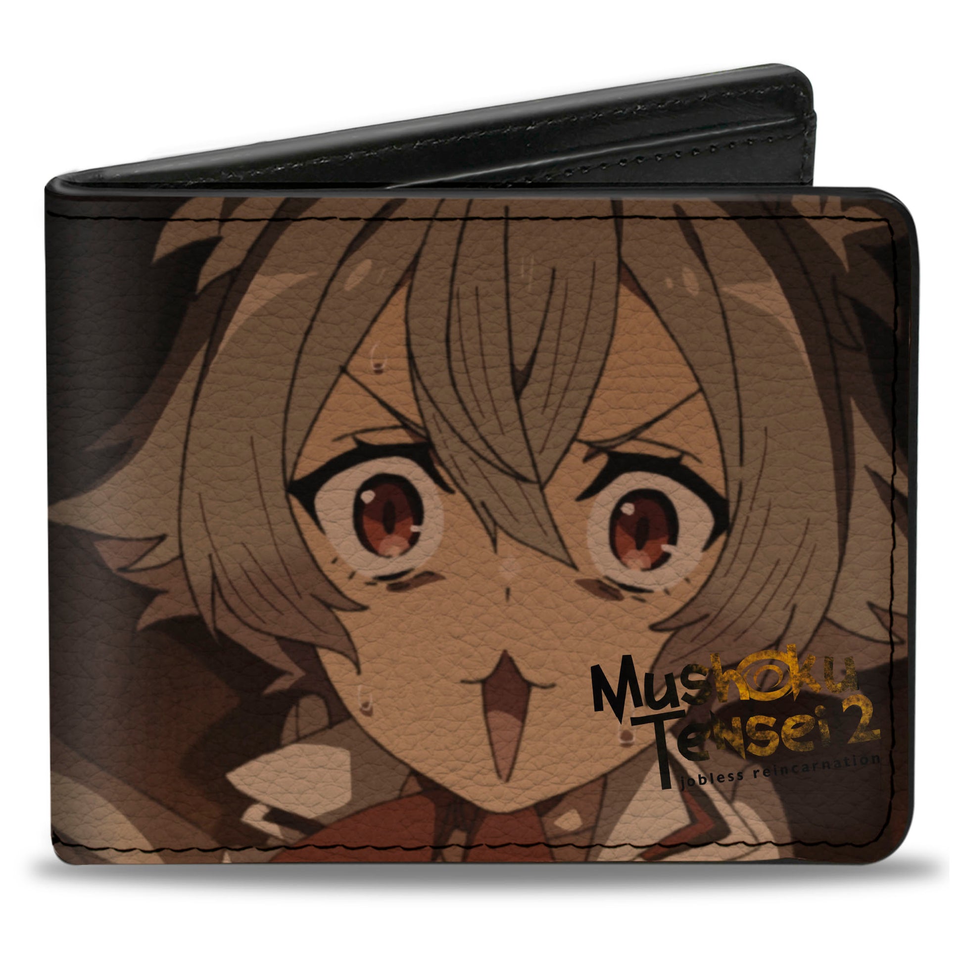 Bi-Fold Wallet - Mushoku Tensei Pursena Adollia and Linia Dedoldia Faces Close-Up Bi-Fold Wallets Mushoku Tensei Jobless Reincarnation