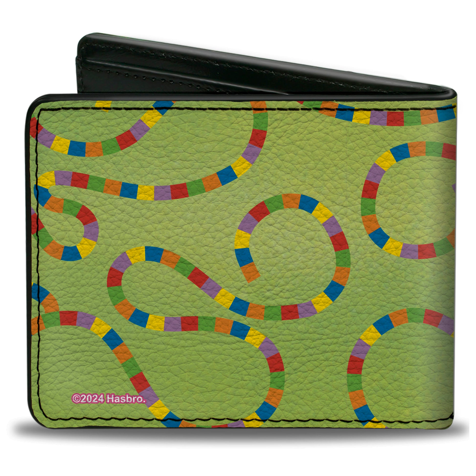 Bi-Fold Wallet - CANDY LAND Title Logo and Game Path Green/Multi Color Bi-Fold Wallets Candy Land