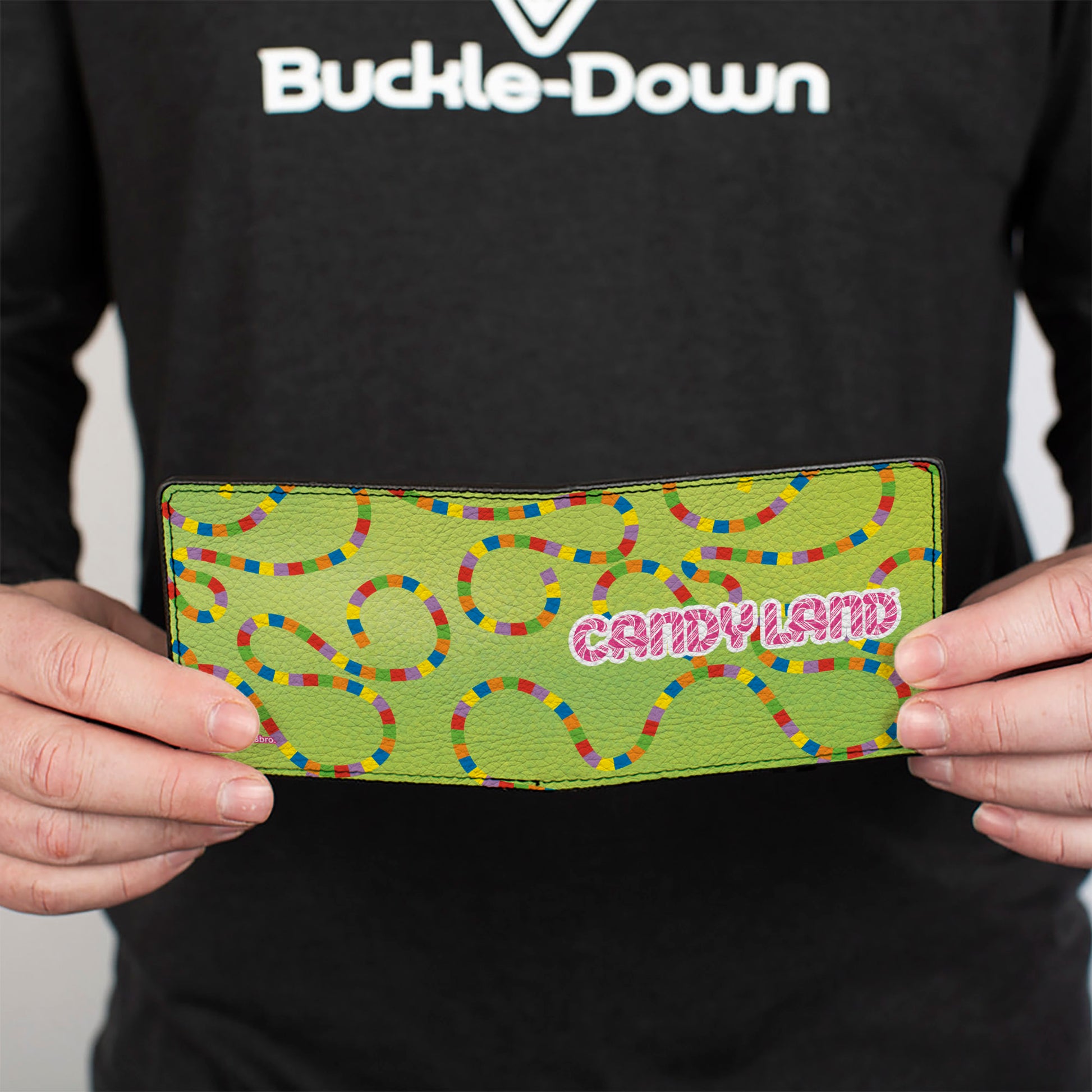 Bi-Fold Wallet - CANDY LAND Title Logo and Game Path Green/Multi Color Bi-Fold Wallets Candy Land