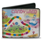 Bi-Fold Wallet - Candy Land Queen Frostine Game Path Pose and Lands Multi Color Bi-Fold Wallets Candy Land