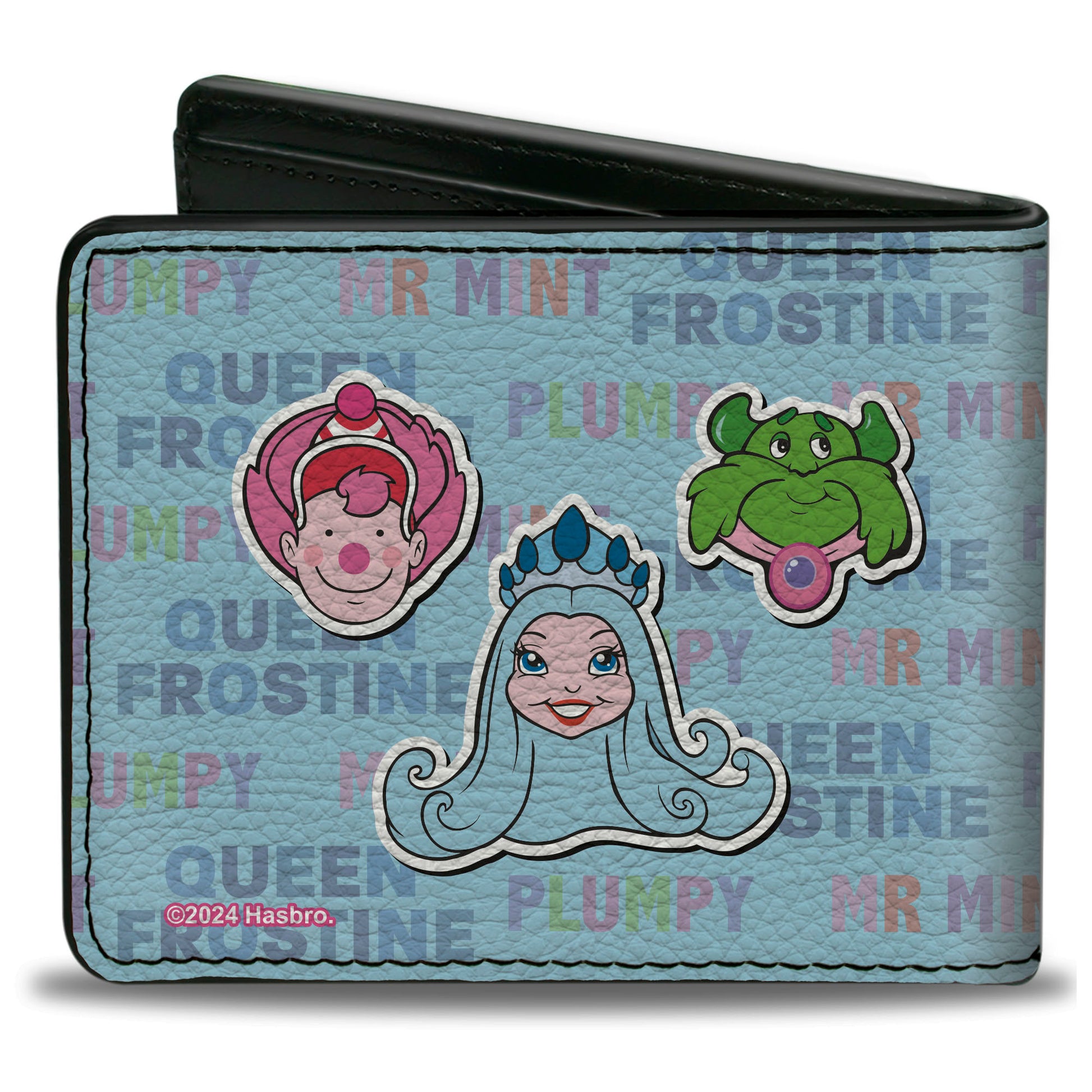Bi-Fold Wallet - CANDY LAND Character Trio and Text Blue/Multi Color Bi-Fold Wallets Candy Land