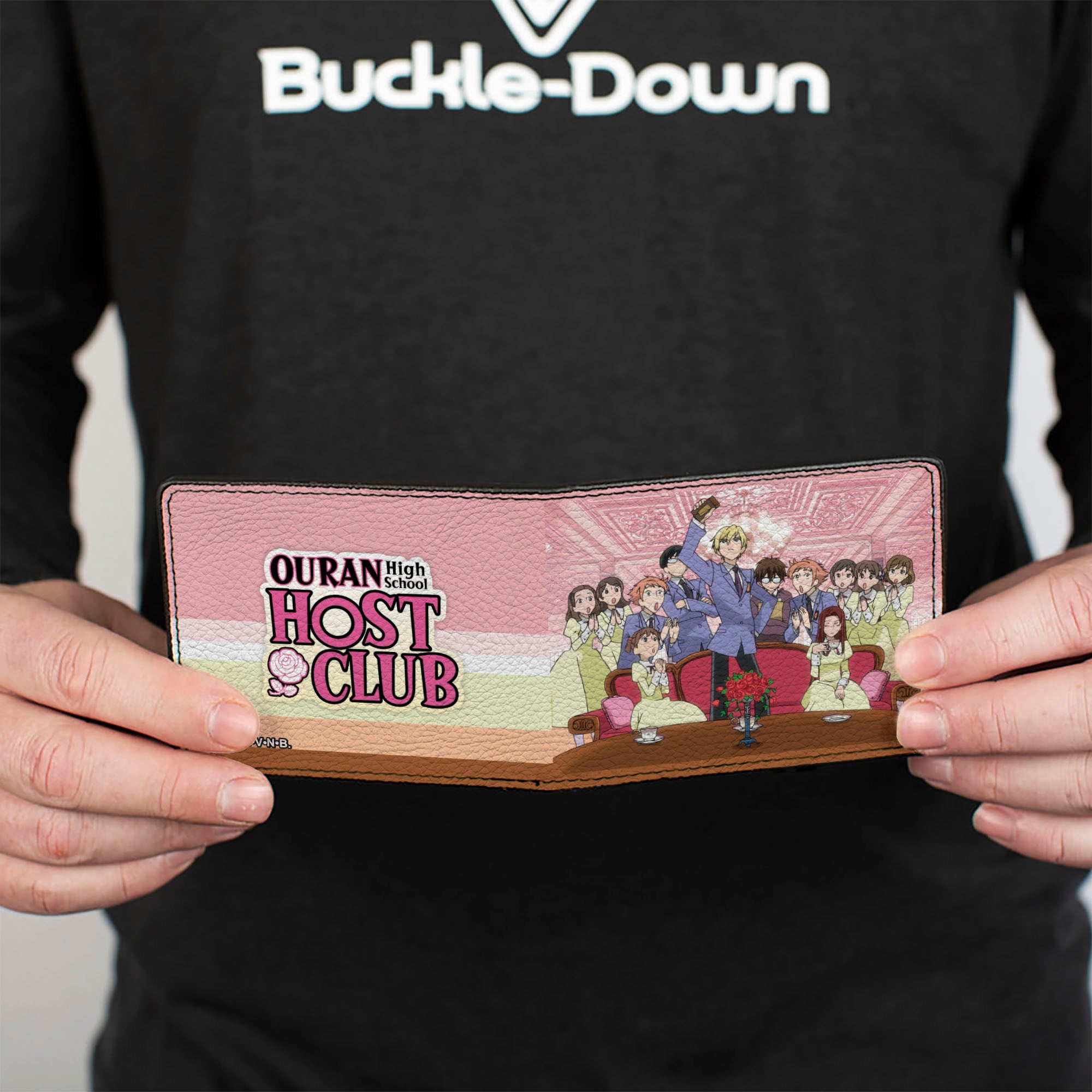 Bi-Fold Wallet - OURAN HIGH SCHOOL HOST CLUB Tamaki Presentation Scene and Title Logo Pinks Bi-Fold Wallets Ouran High School Host Club
