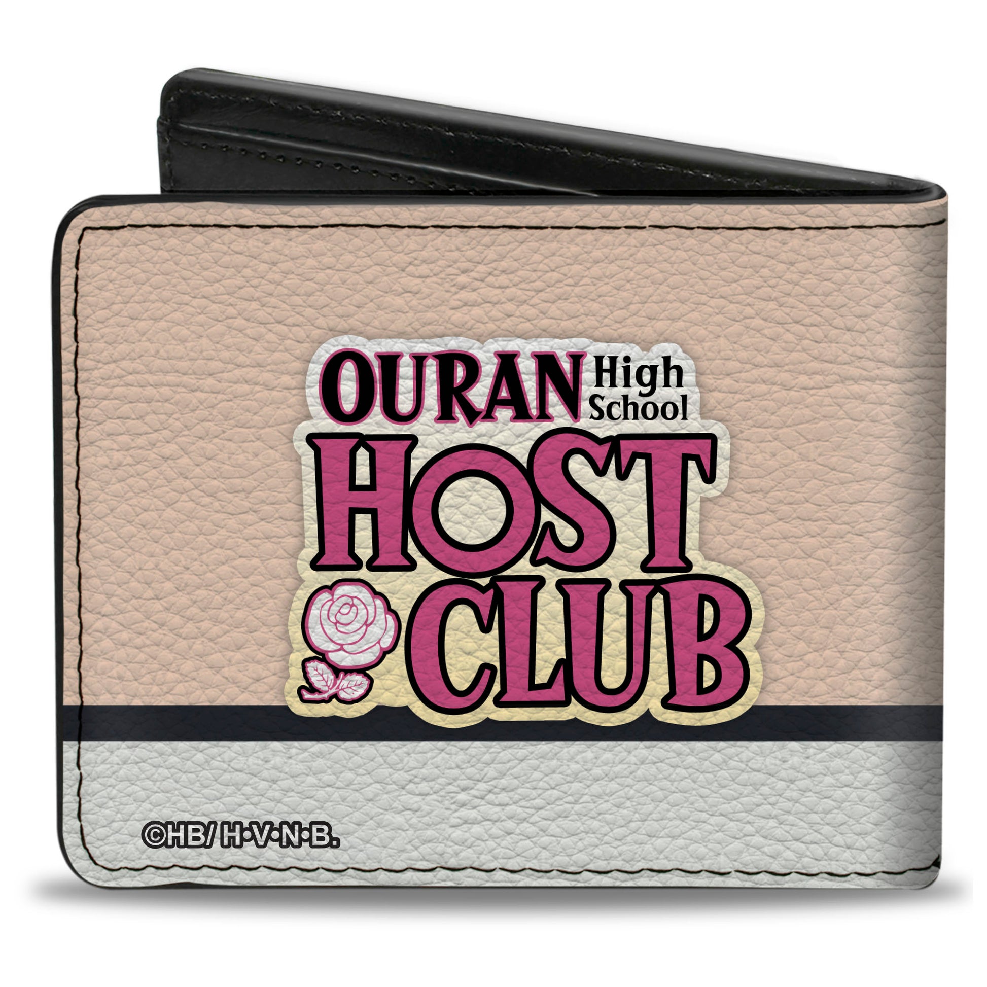 Bi-Fold Wallet - OURAN HIGH SCHOOL HOST CLUB Balcony Group Pose and Title Logo White Bi-Fold Wallets Ouran High School Host Club