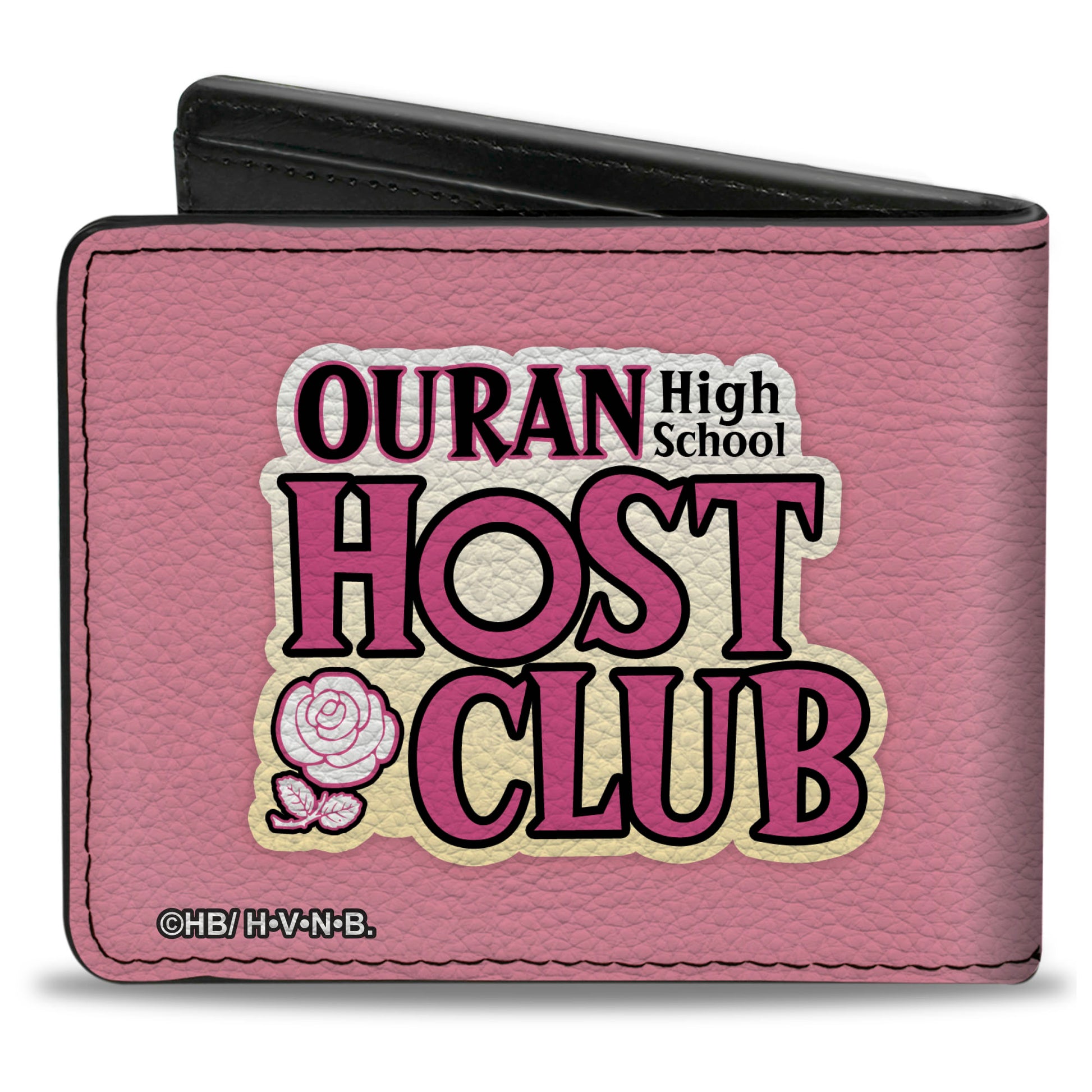 Bi-Fold Wallet - OURAN HIGH SCHOOL HOST CLUB Butler Group Pose and Title Logo Pinks Bi-Fold Wallets Ouran High School Host Club