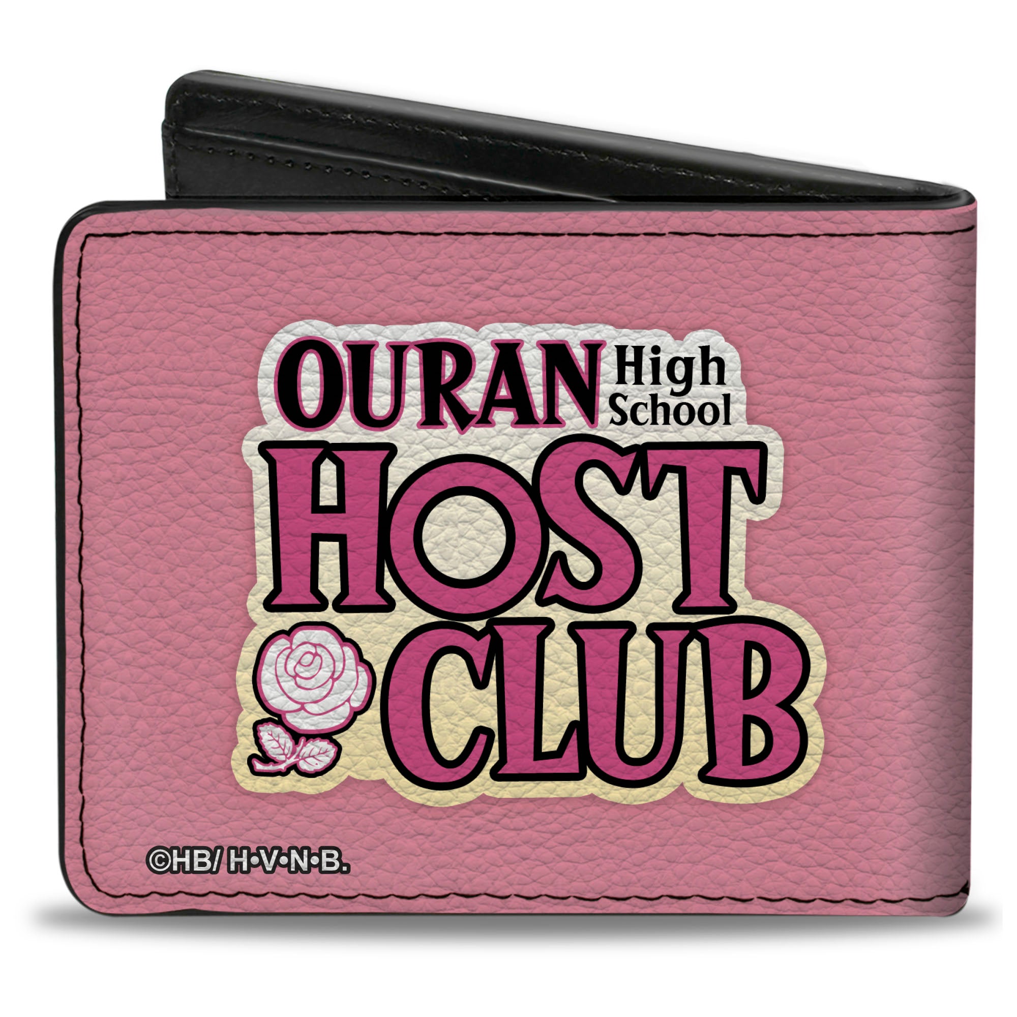 Bi-Fold Wallet - OURAN HIGH SCHOOL HOST CLUB Butler Group Pose and Title Logo Pinks Bi-Fold Wallets Ouran High School Host Club