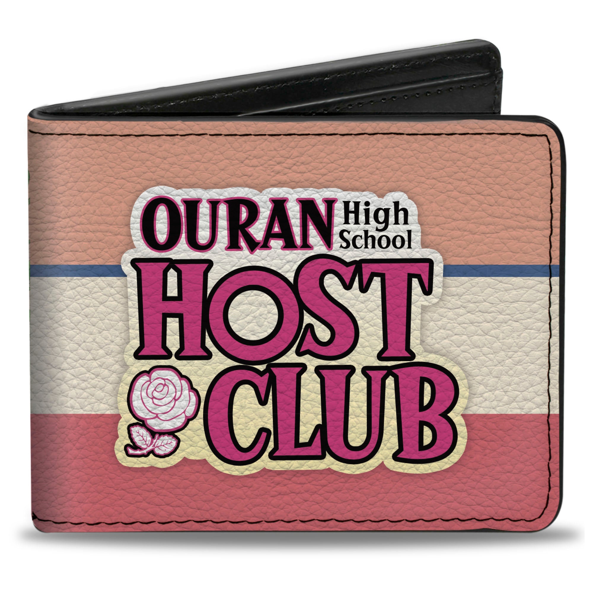 Bi-Fold Wallet - OURAN HIGH SCHOOL HOST CLUB Arabian Palace Group Pose and Title Logo Pinks Bi-Fold Wallets Ouran High School Host Club