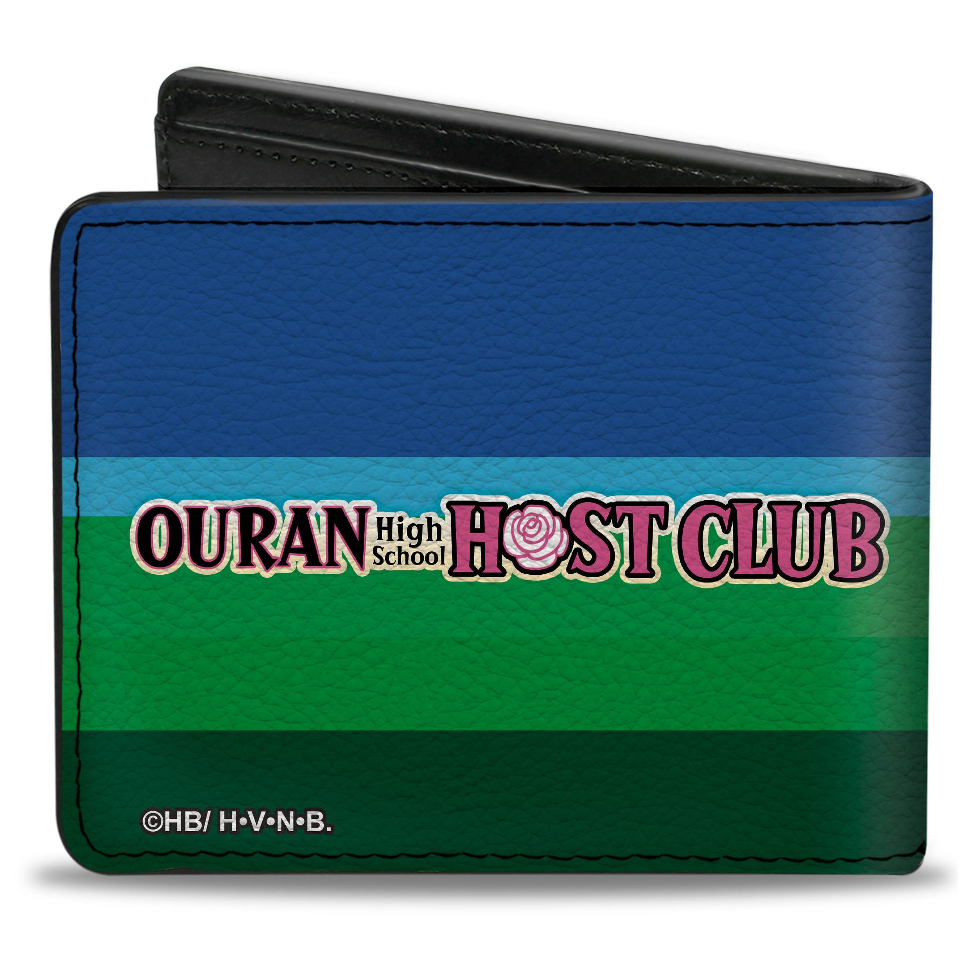 Bi-Fold Wallet - OURAN HIGH SCHOOL HOST CLUB Field Group Pose and Title Logo Blues Bi-Fold Wallets Ouran High School Host Club