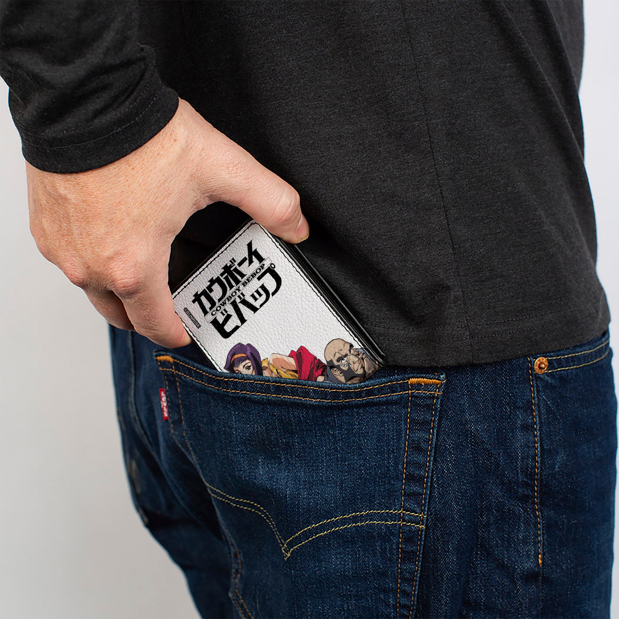 Bi-Fold Wallet - COWBOY BEBOP Four Character Group Pose and Title Logo Bi-Fold Wallets Cowboy Bebop