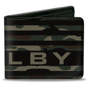 Bi-Fold Wallet - Carroll Shelby SHELBY Stretch Americana Camo Olive/Black Bi-Fold Wallets Shelby