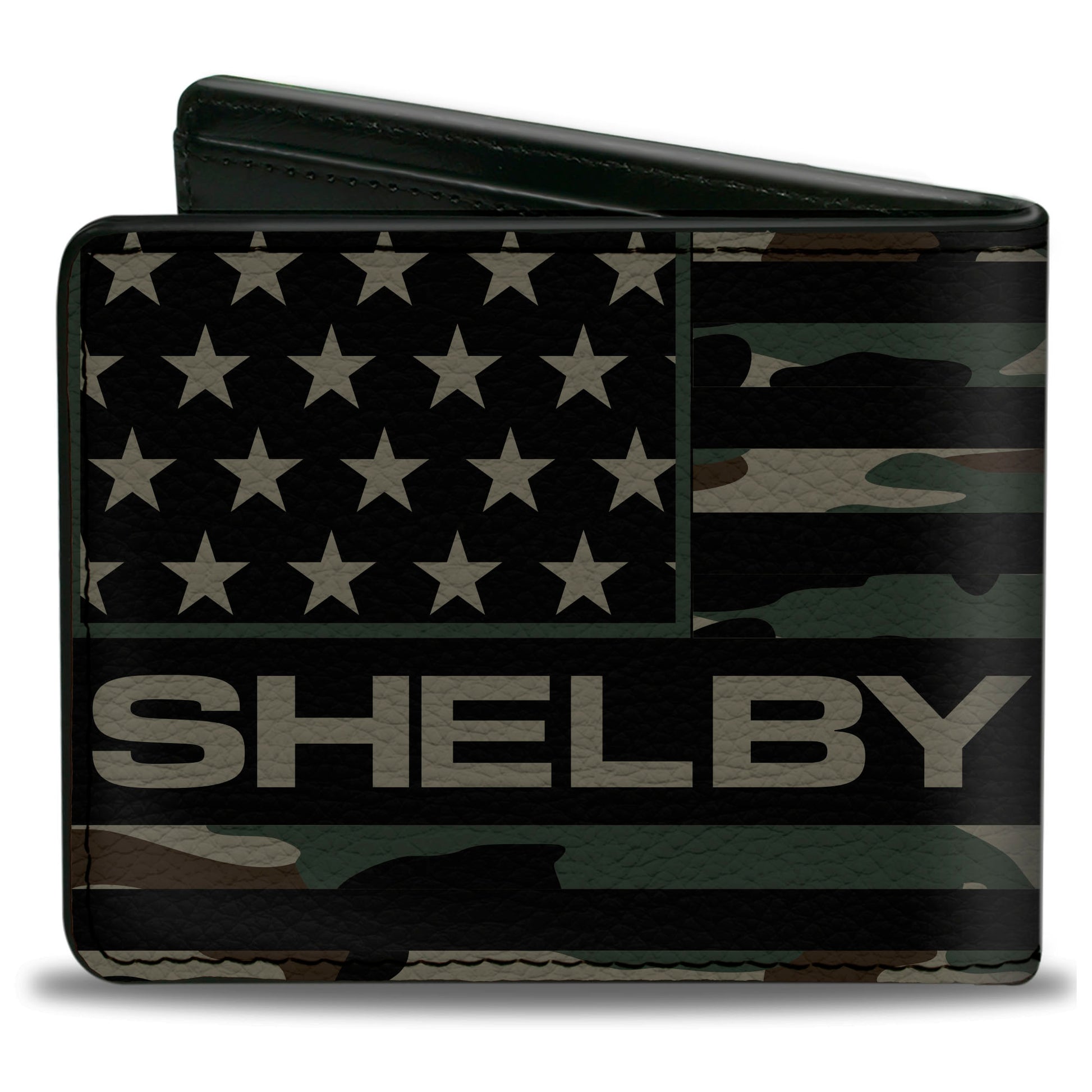 Bi-Fold Wallet - Carroll Shelby SHELBY Americana Camo Olive/Black Bi-Fold Wallets Shelby